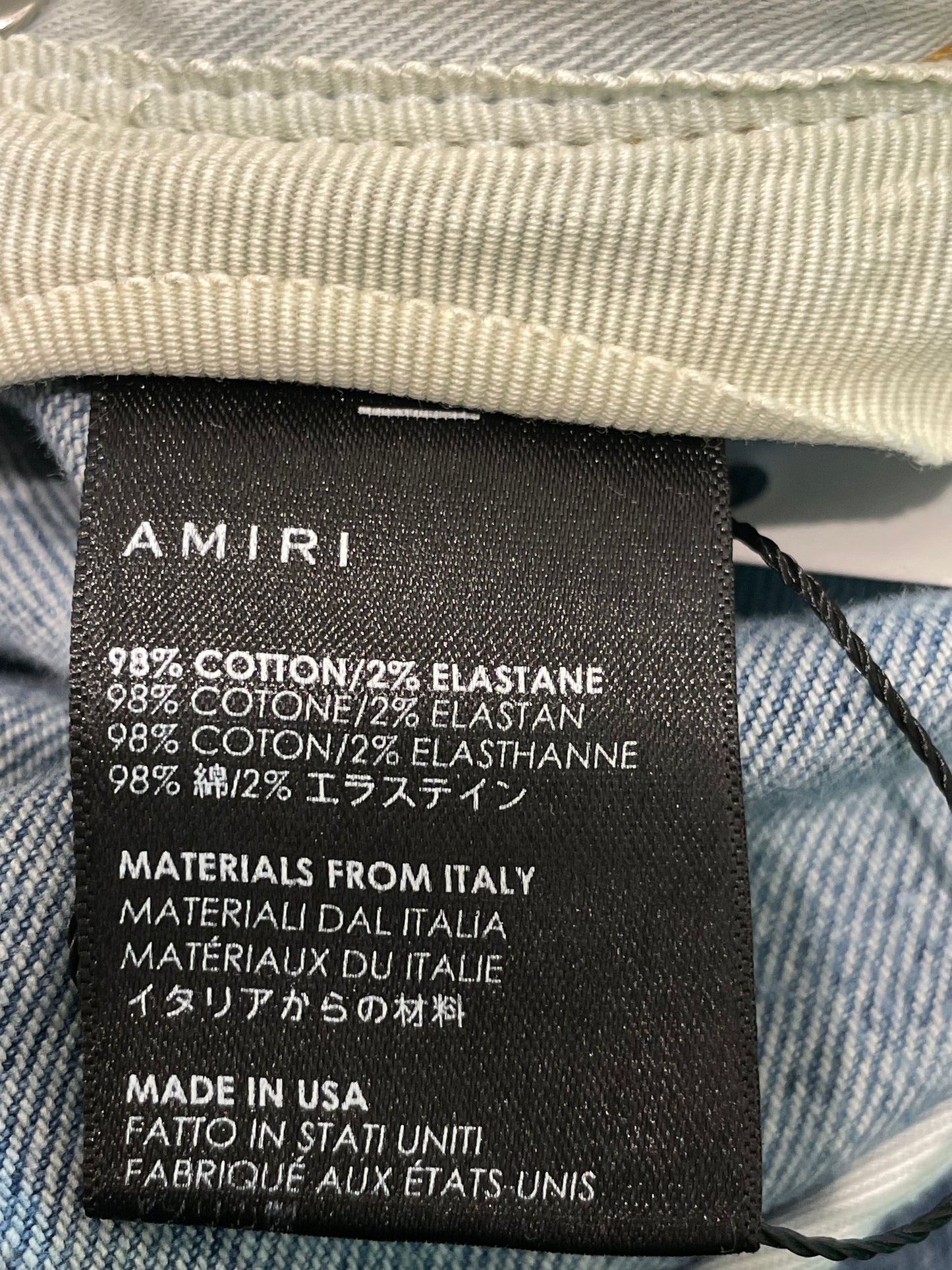 Amiri Thrasher Light Wash Blue Jeans