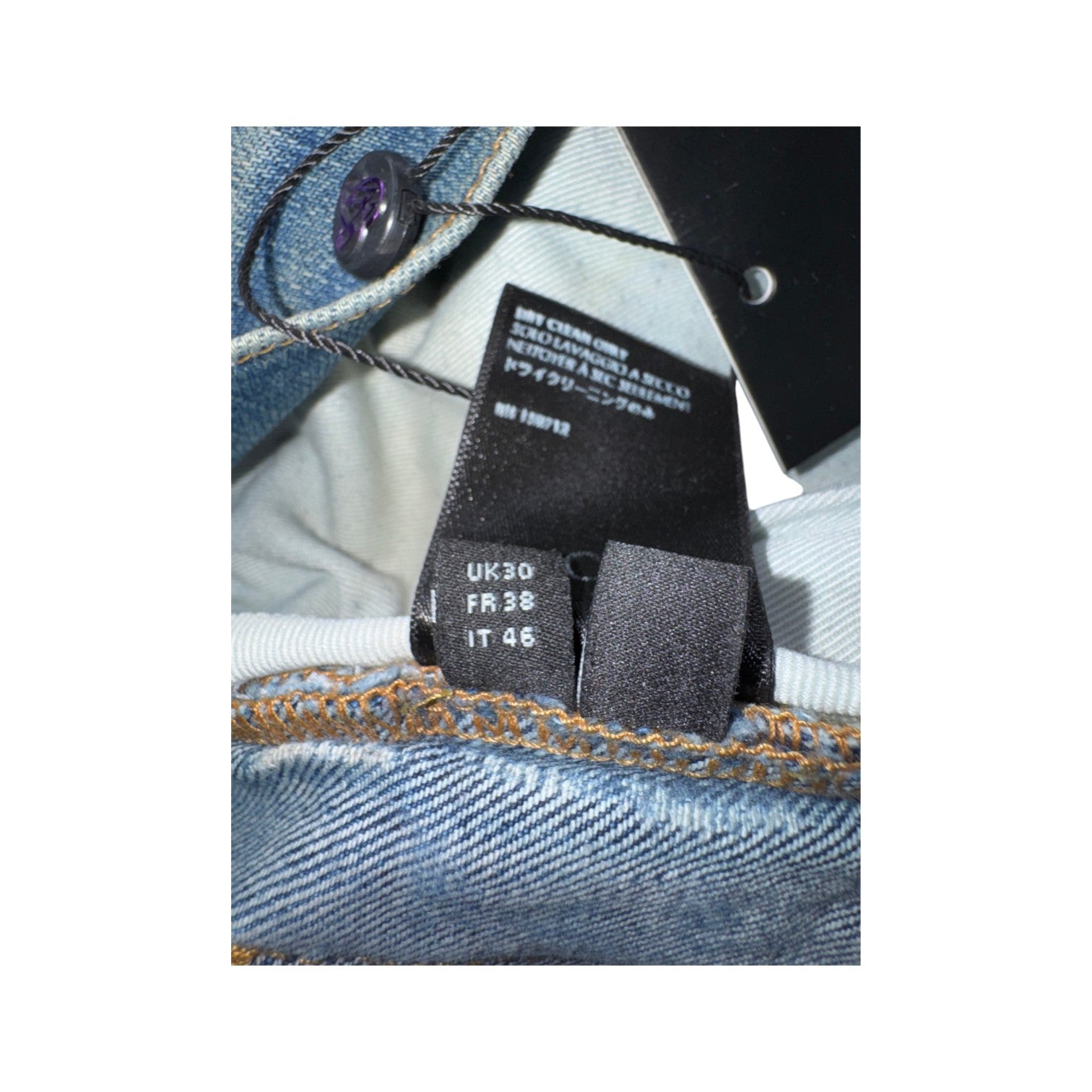 Amiri Flower Light Wash Jeans
