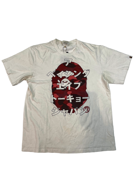 BAPE Tokyo White & Red Tee