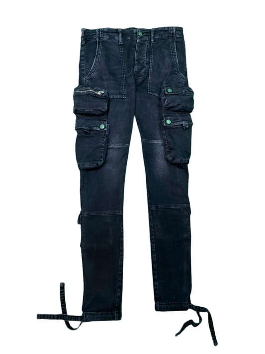 Amiri Cargo Black Jeans