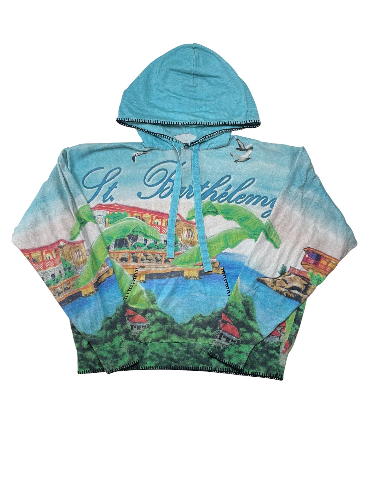 Amiri St Barths Baby Blue Hoodie