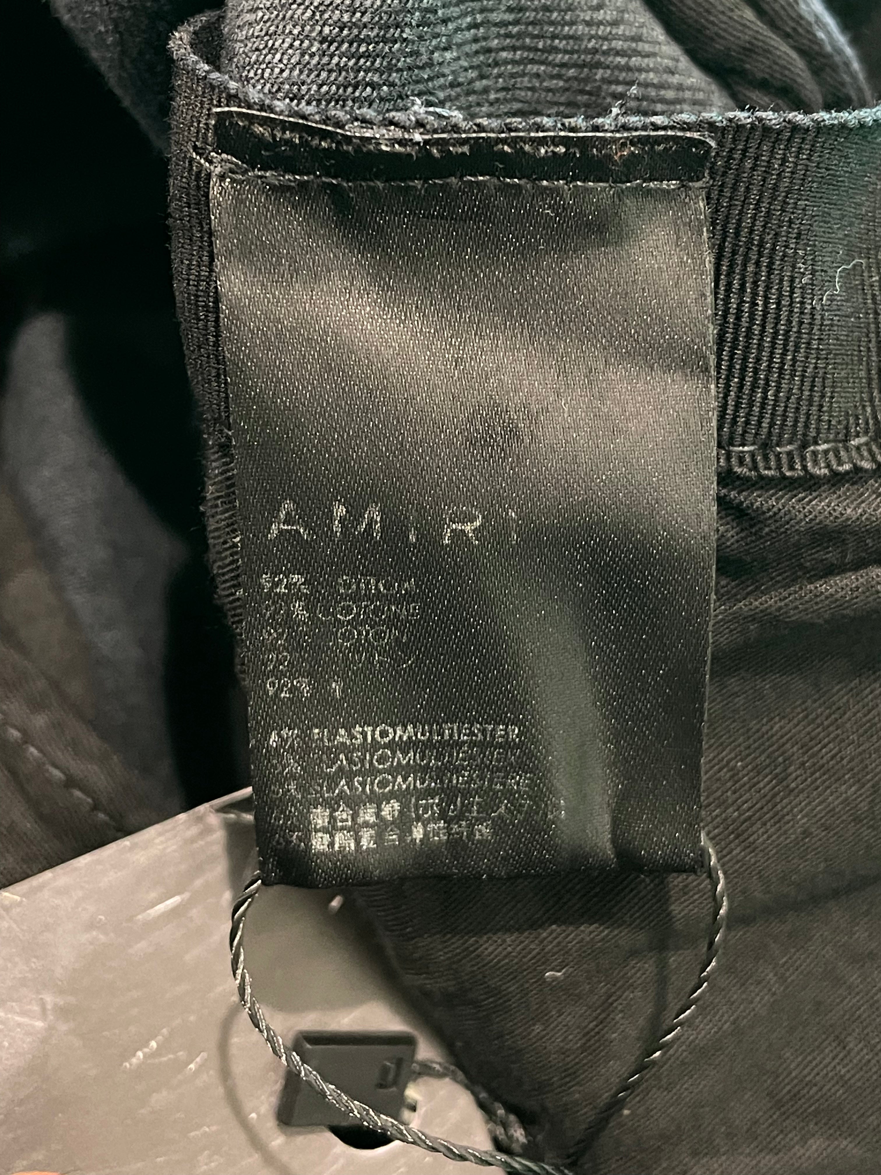 Amiri Cargo Black Jeans