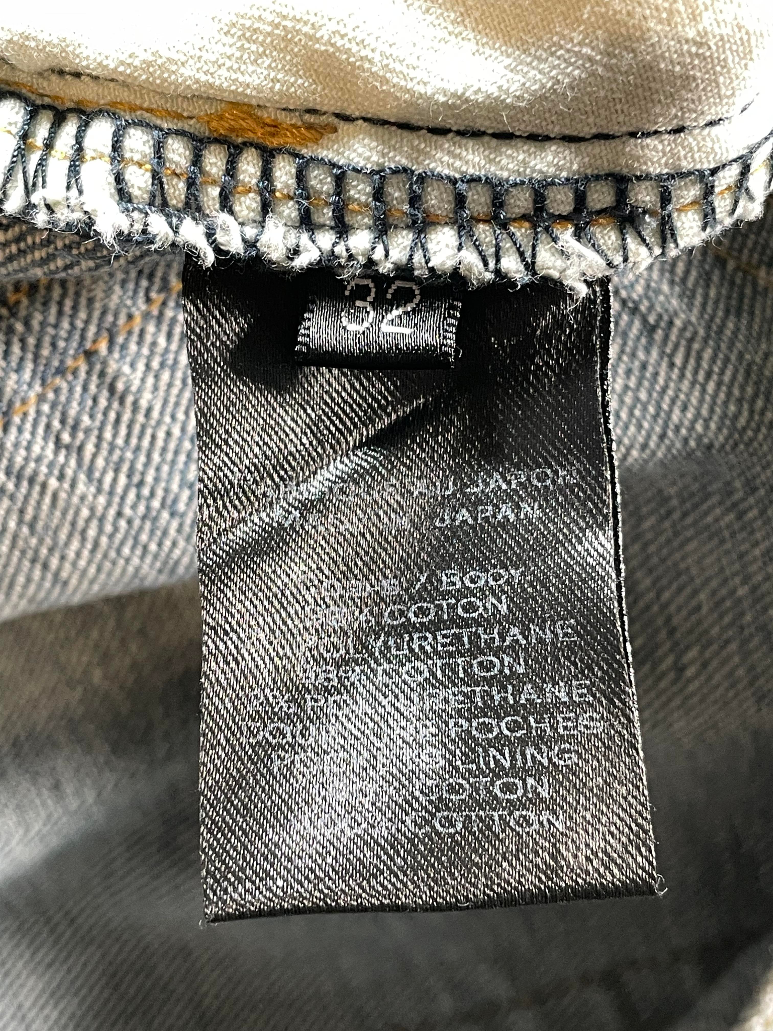 Balmain Distressed Biker Light Wash Jeans