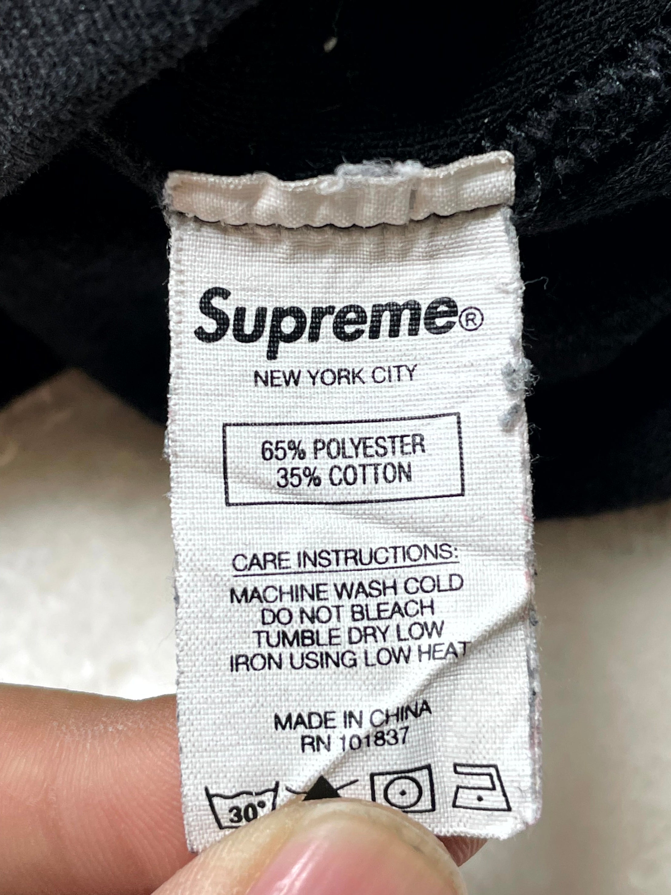 Supreme All Over Inverse Black Crewneck