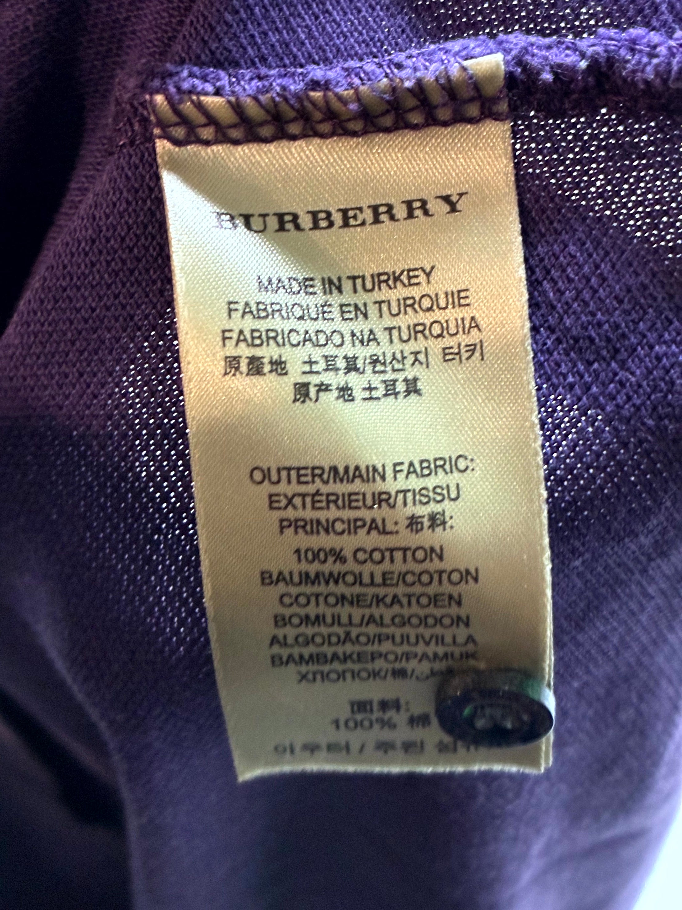 Burberry Purple Polo Shirt