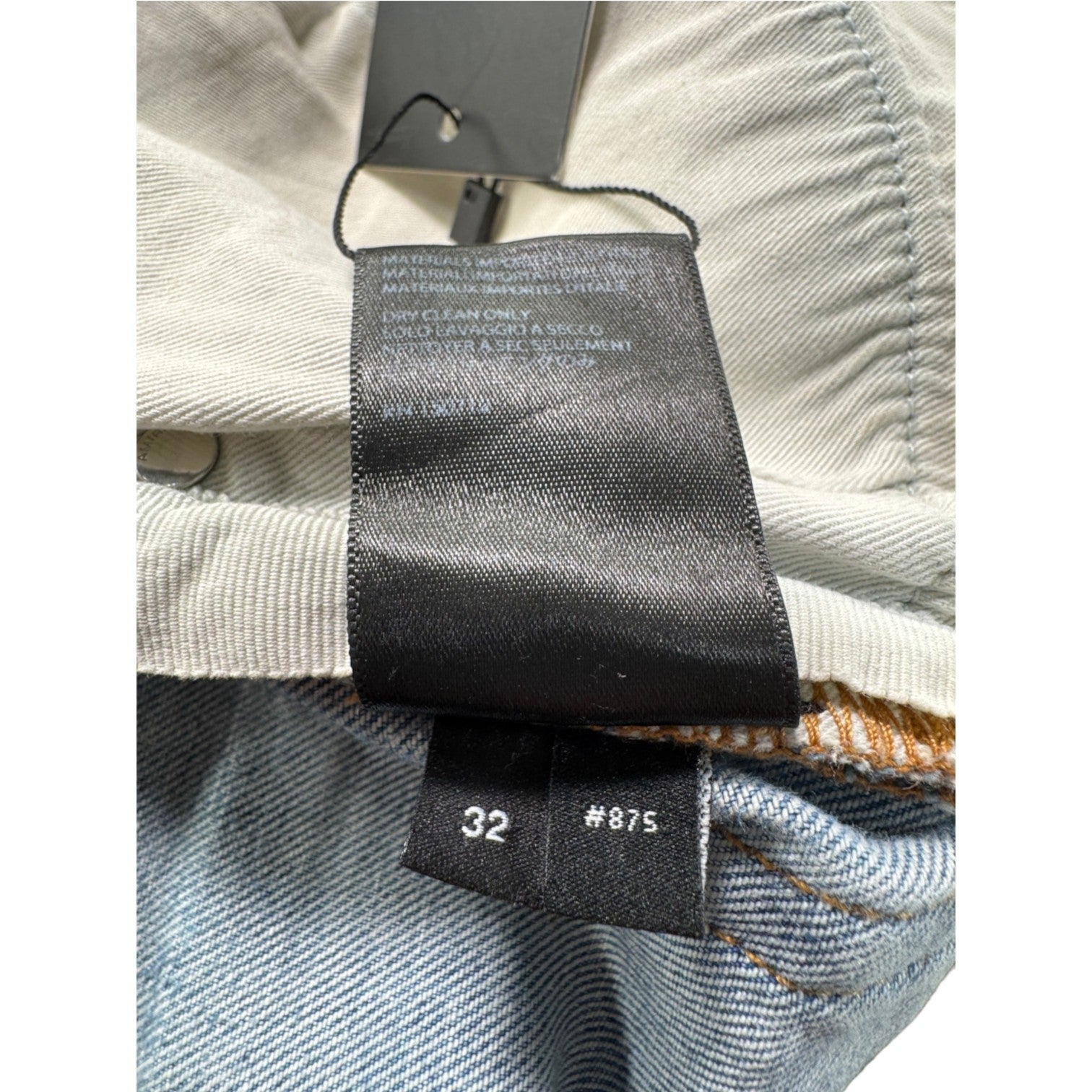Amiri "MX1" Paisley Patch Light Wash & Baby Blue Jeans
