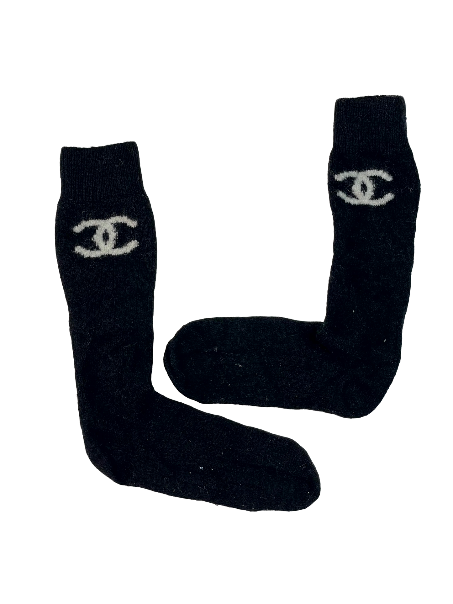 Chanel Long Black Socks