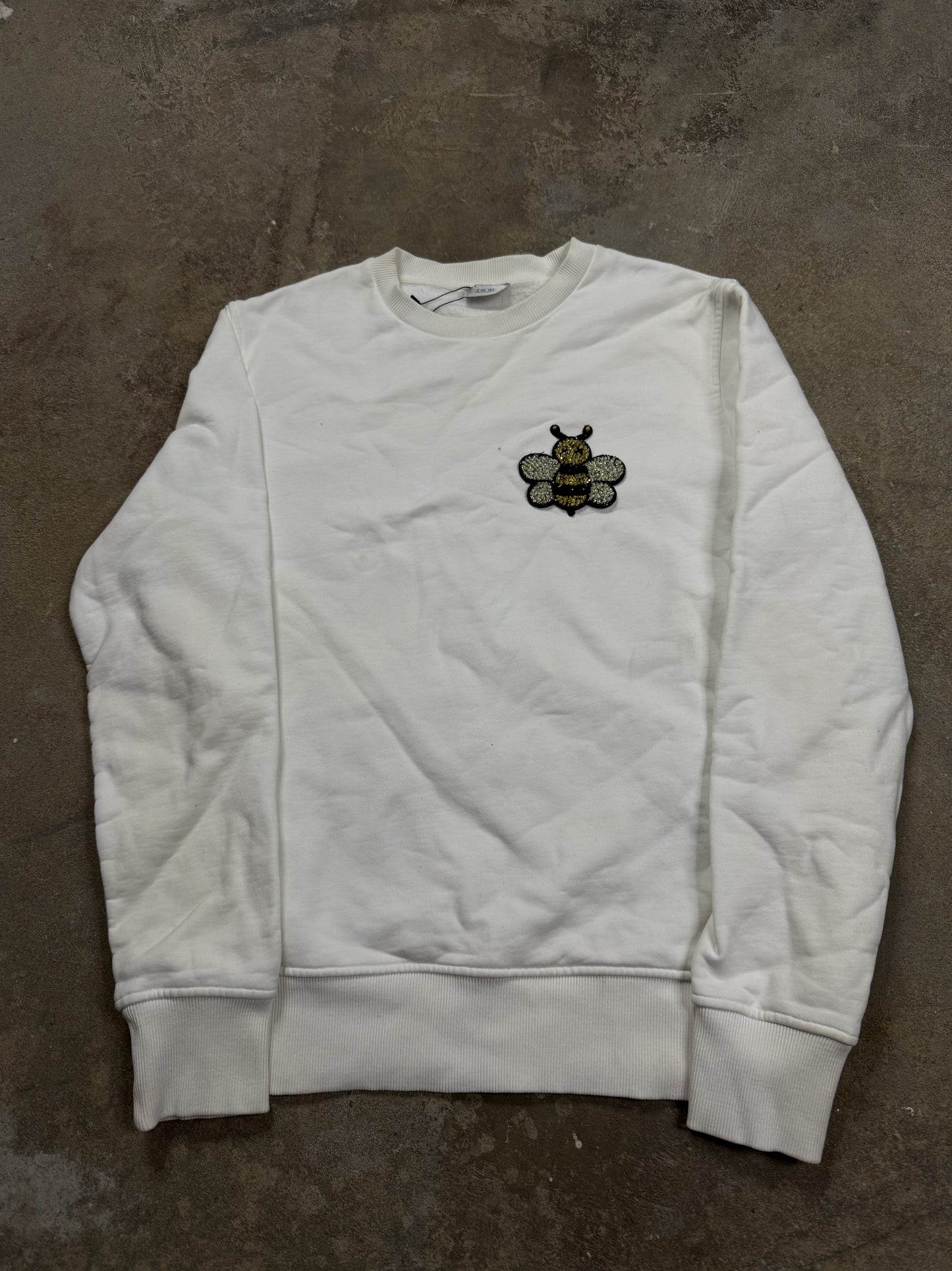 Dior Bee Crewneck White Used Medium