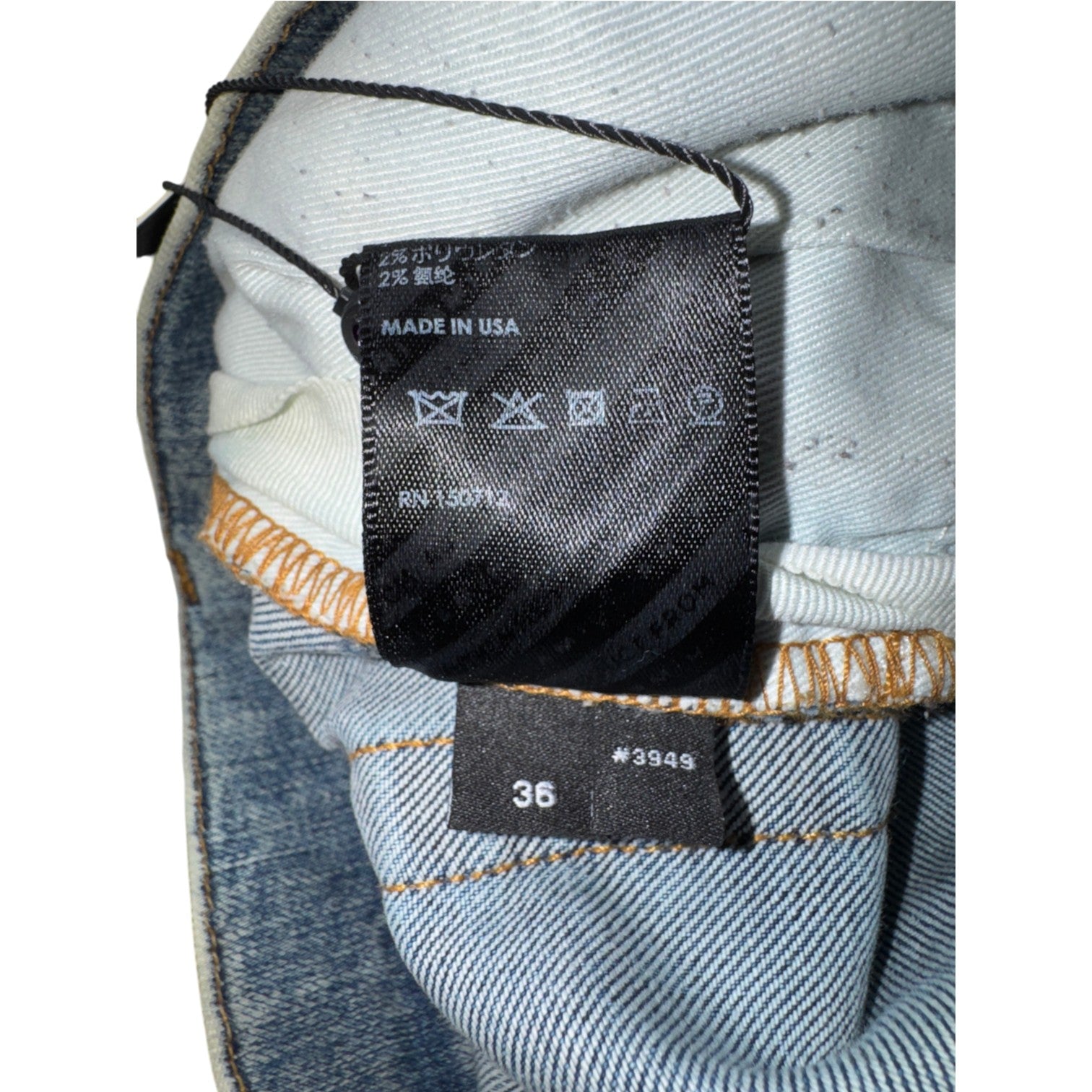 Amiri Side Logo Vintage Wash & Pink Jeans