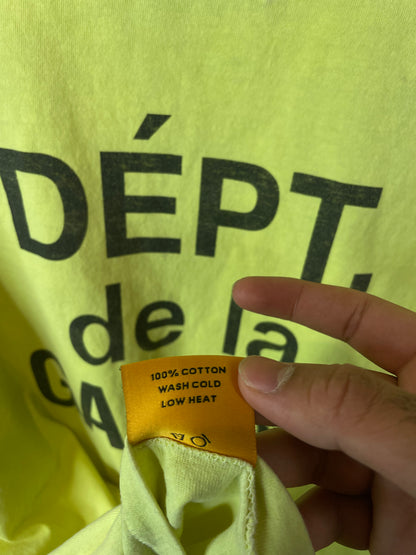 Gallery Dept Tee Neon Black Used XL