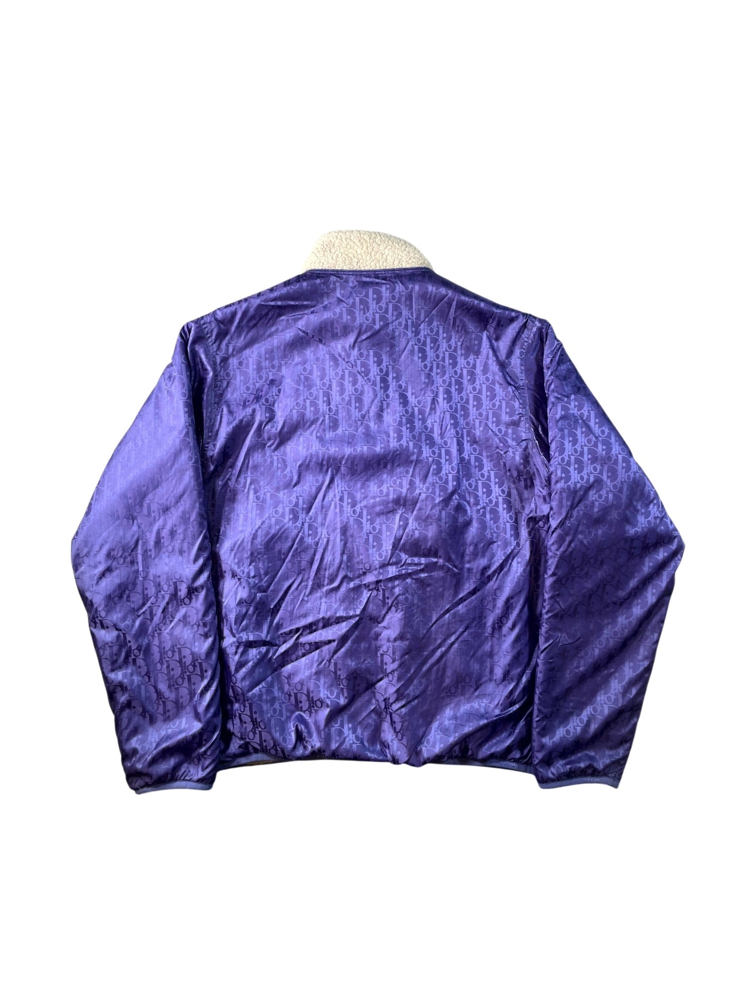Dior "Oblique Sherpa Fleece" Purple Jacket