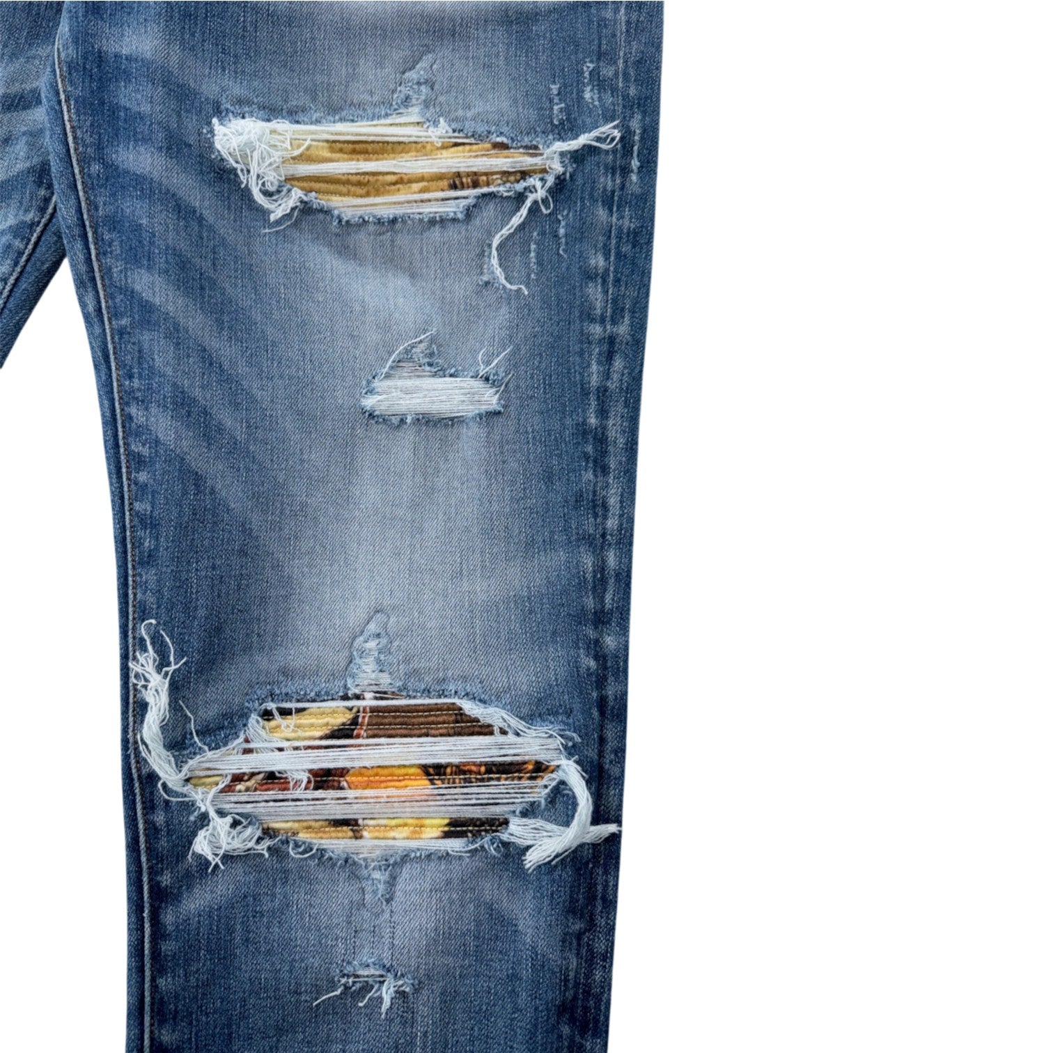 Amiri "MX1" Aloha Light Wash Jeans