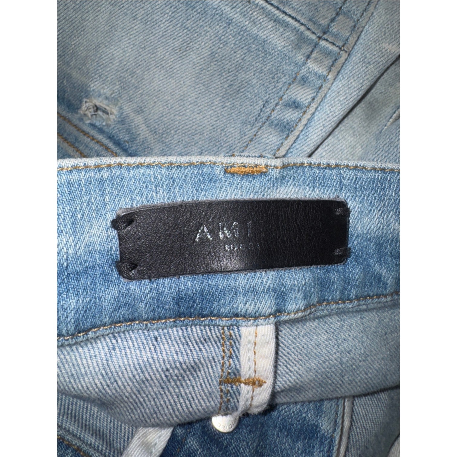 Amiri Rainbow Thrasher Light Wash & Multicolor Jeans