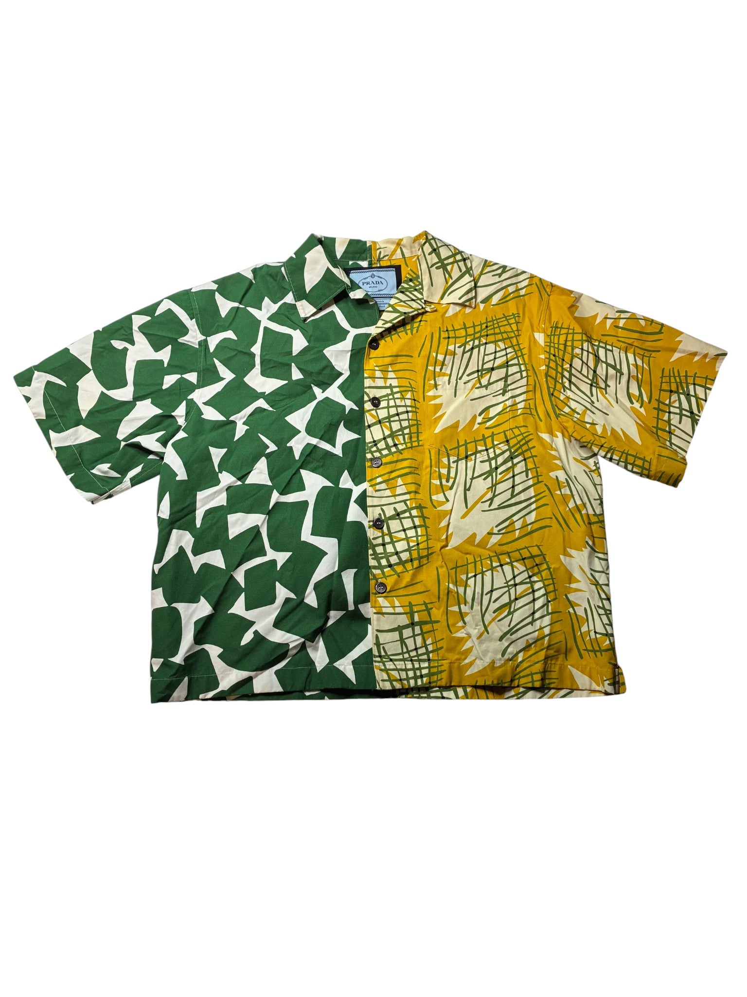 Prada 'Double Match Graphic' Button Up