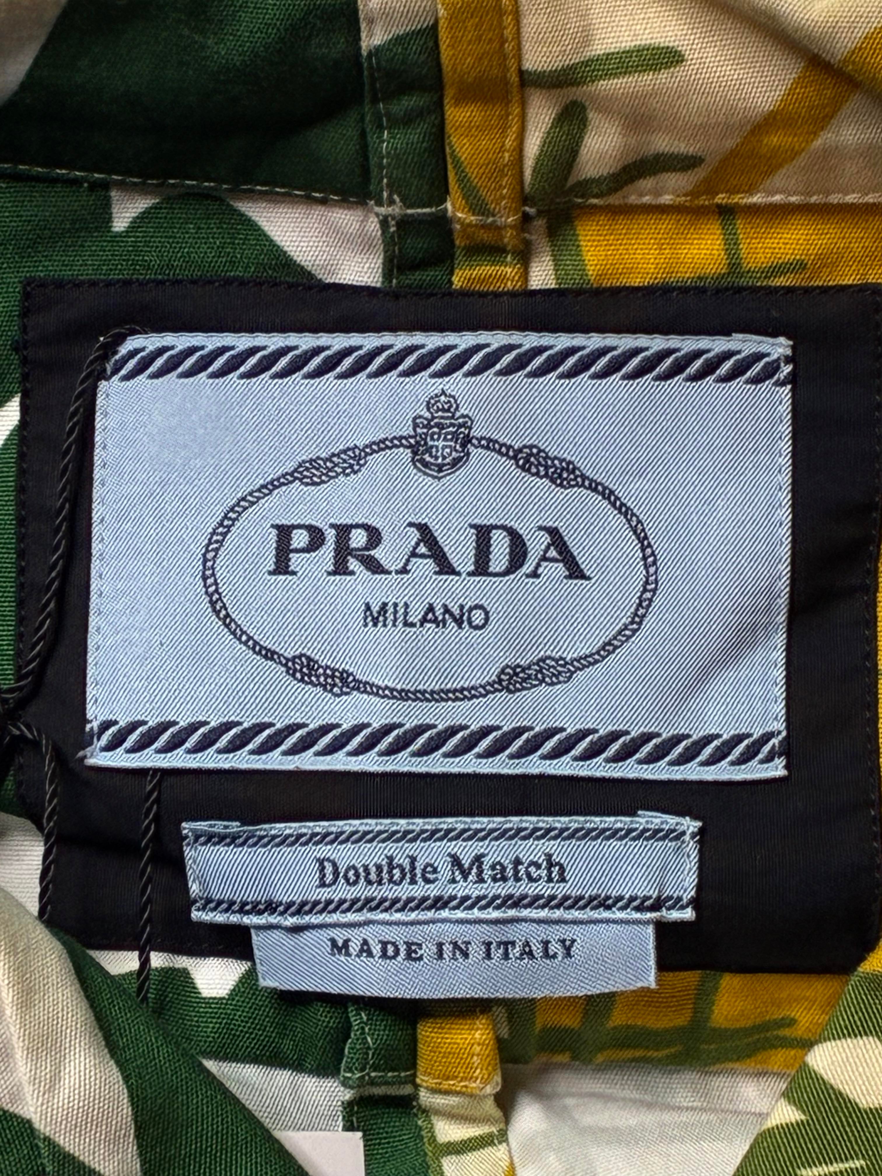 Prada 'Double Match Graphic' Button Up