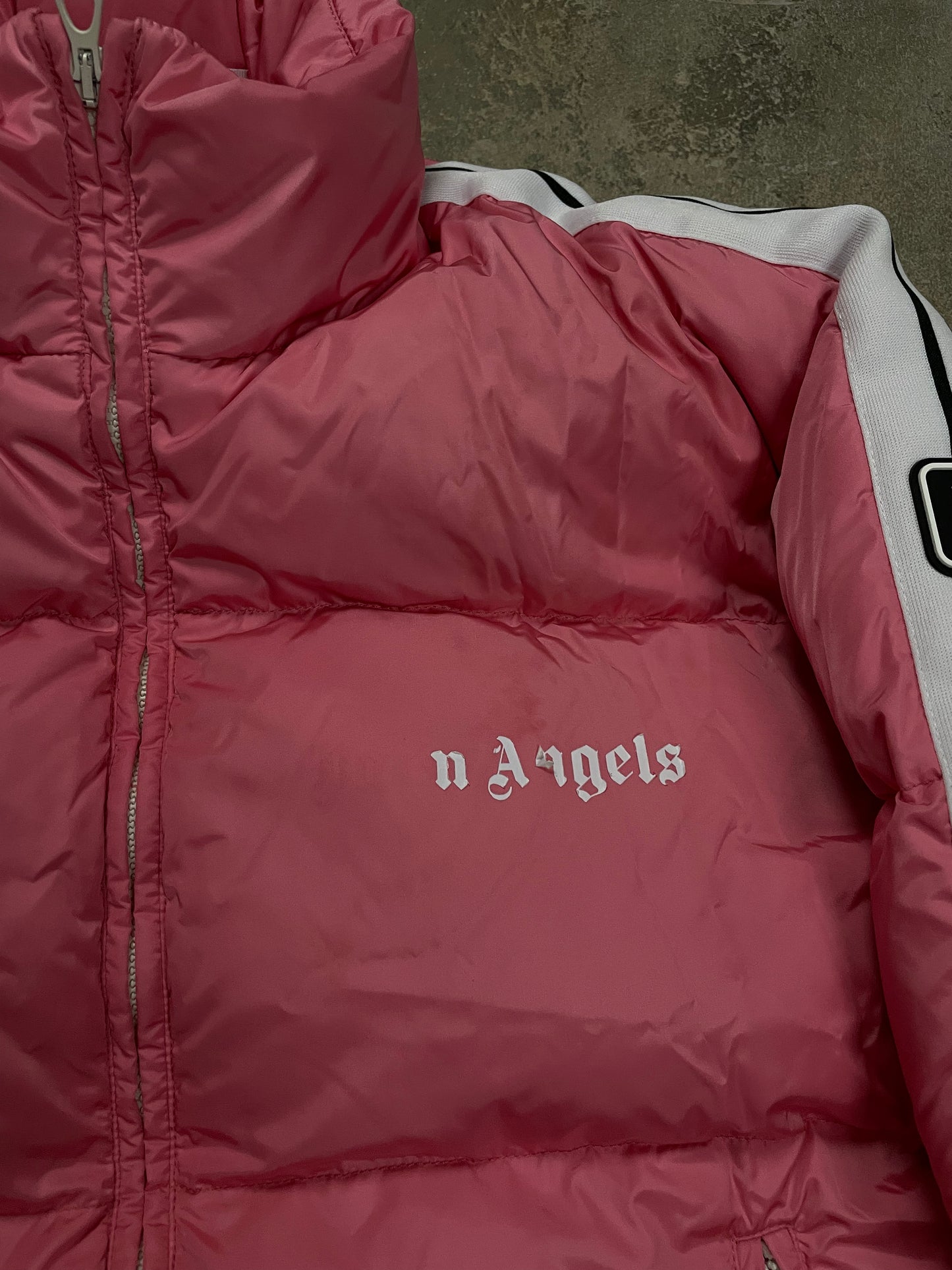 Palm Angels Puffer Jacket Pink Used Medium