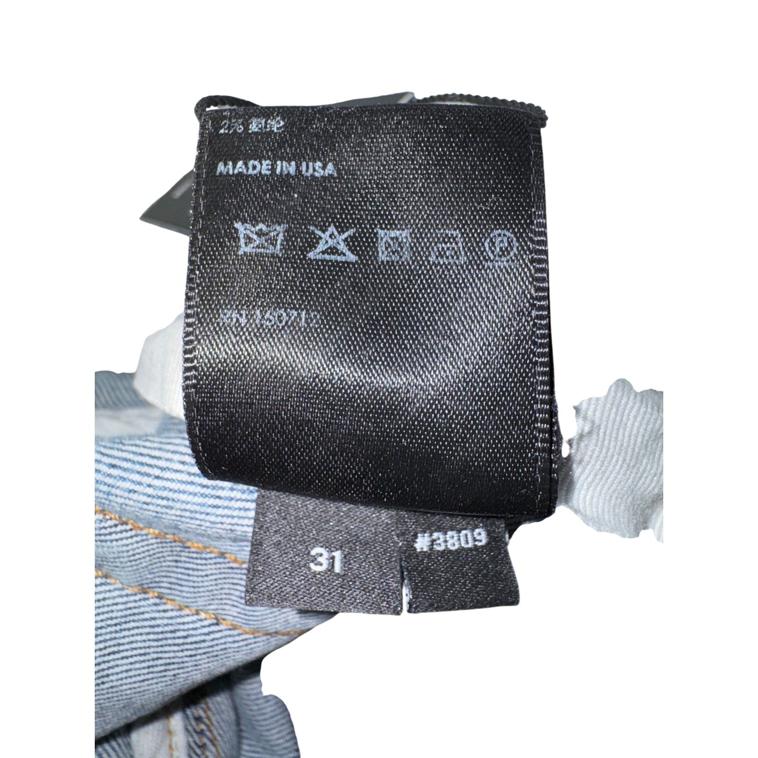 Amiri Button Snap Flare Stacked Light Wash Jeans