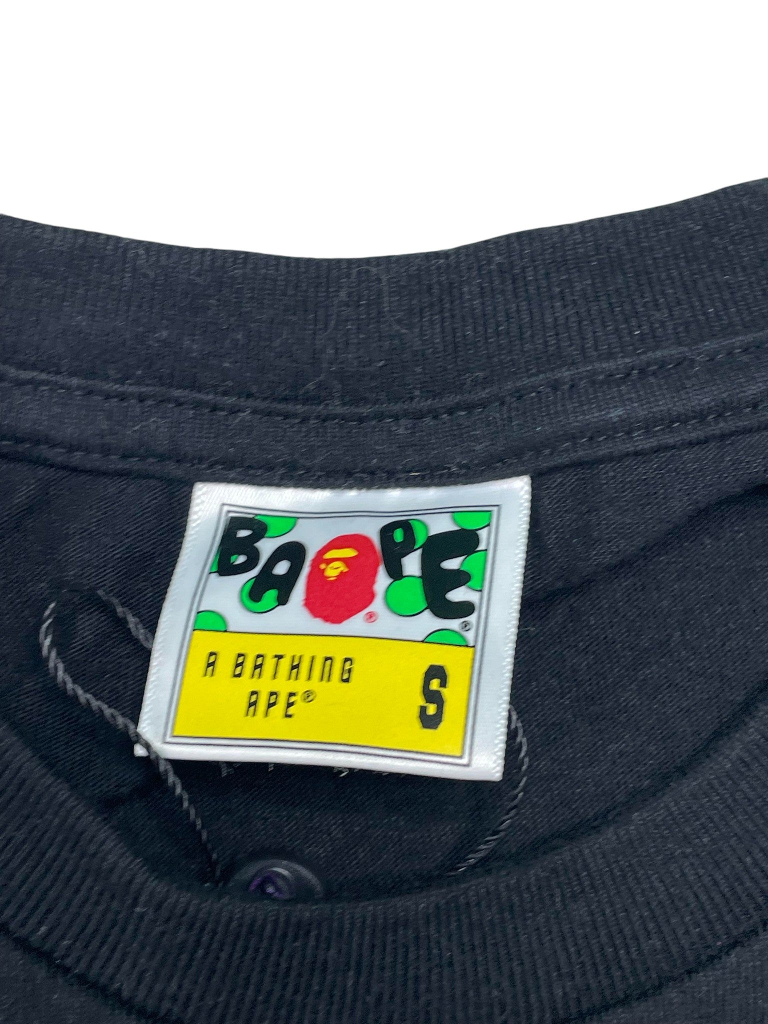 BAPE 'Shark' Black & Gold Tee