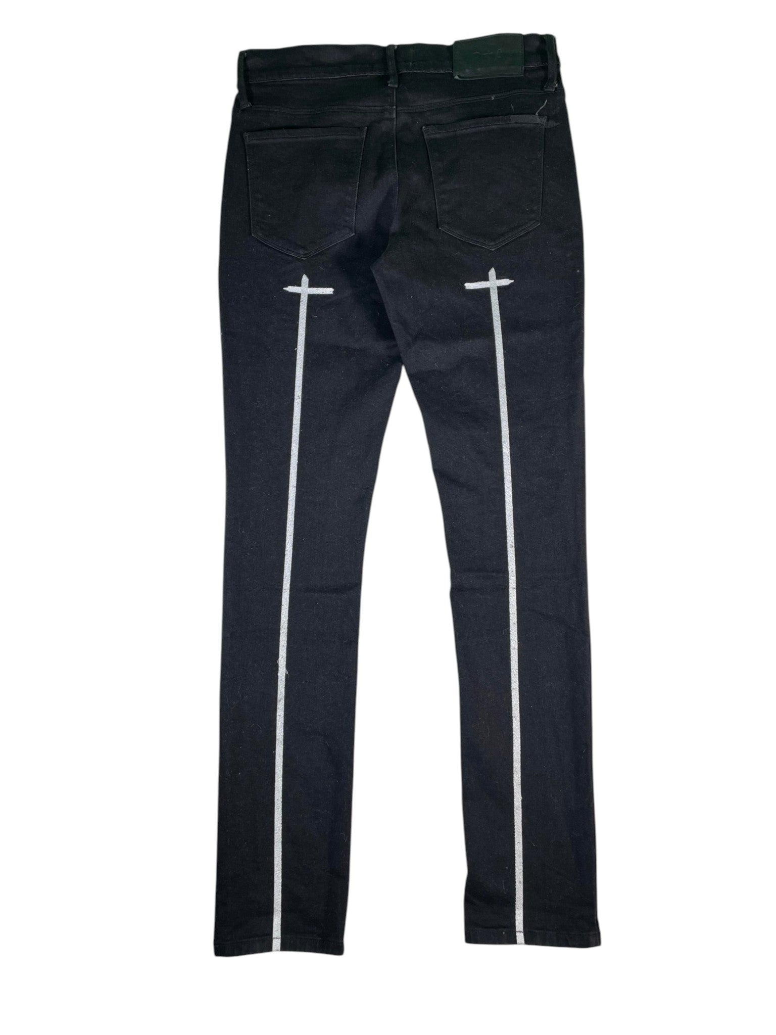 RTA Sinners Black & White Jeans