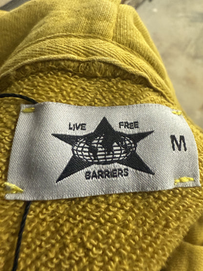 Barriers Hoodie Yellow Medium Used