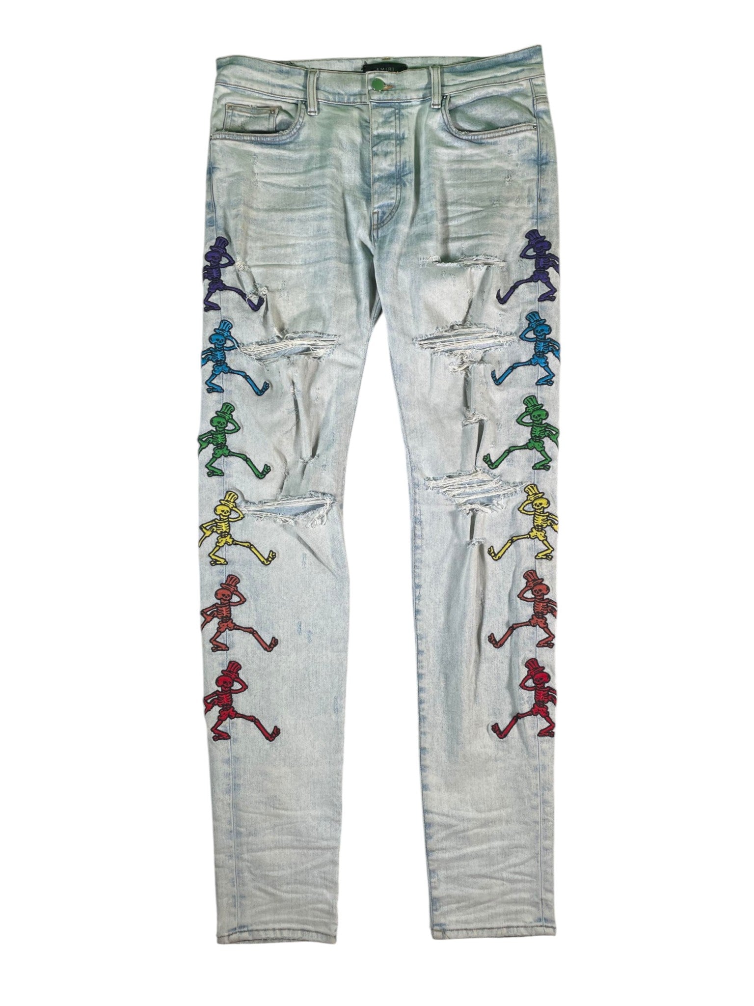 Amiri Grateful Dead Dance Stone Wash Jeans