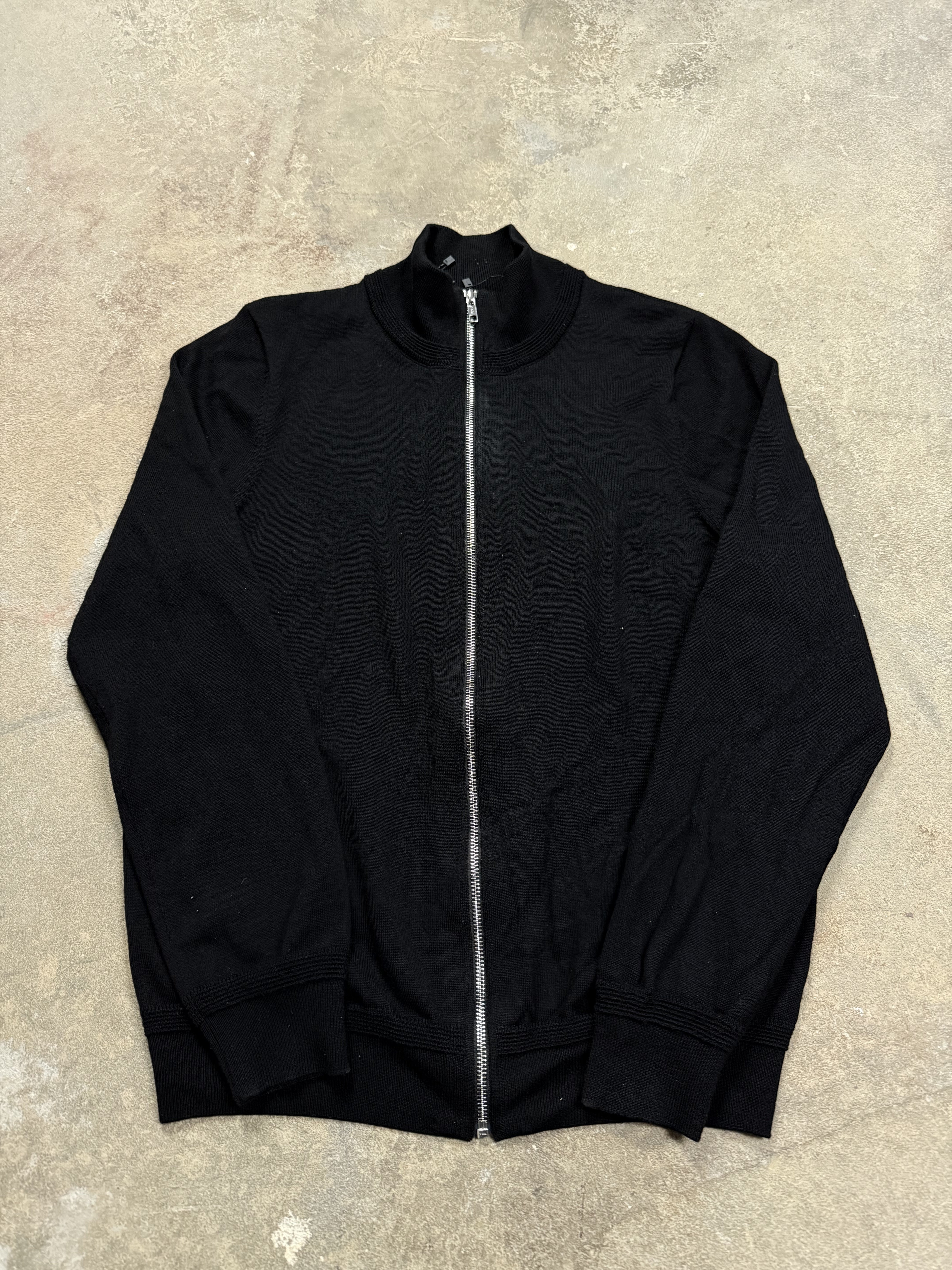 LV Zip Up Black Cashmere Uniform Used Medium