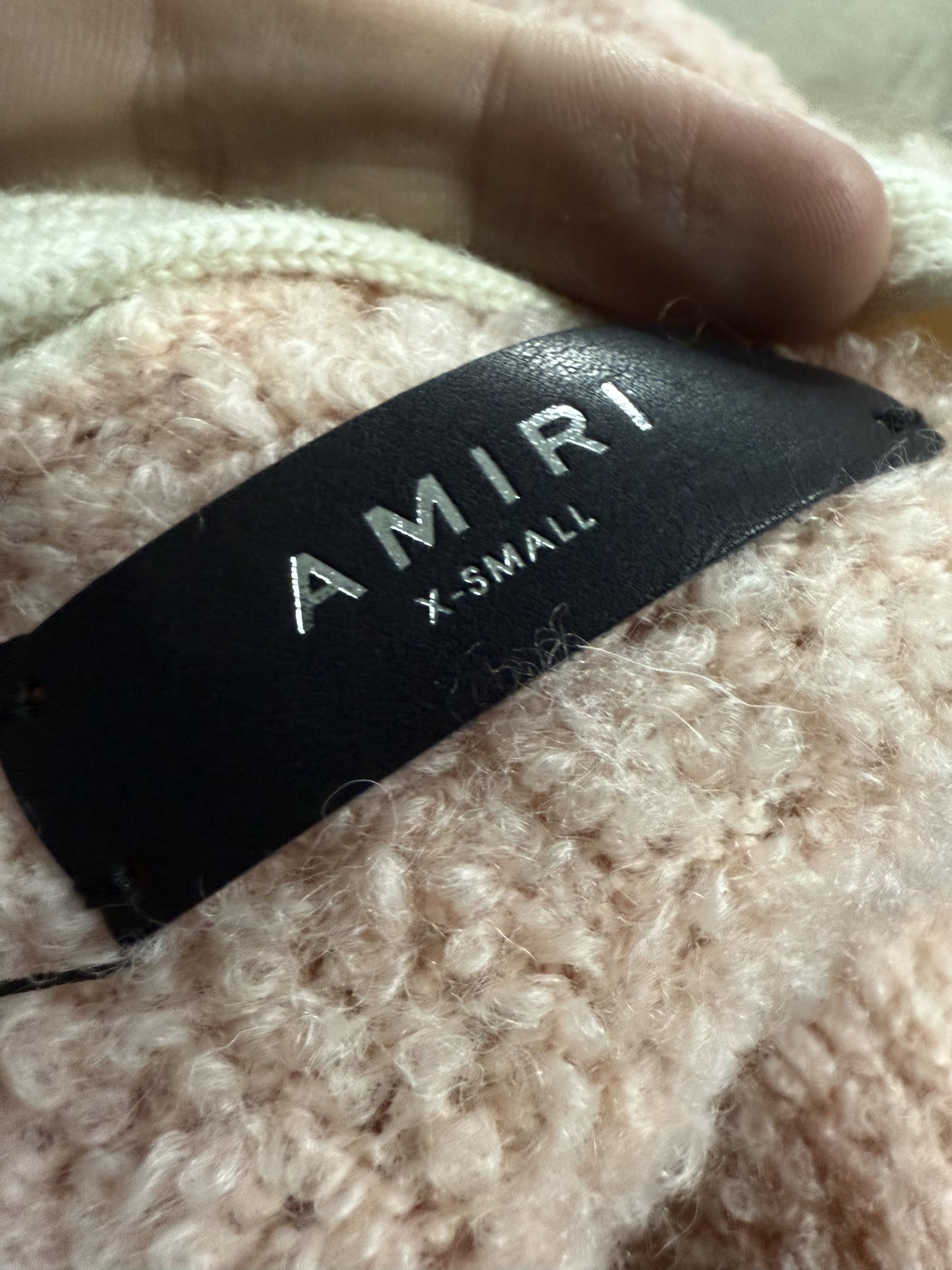 Amiri Cardigan Pink White Used XS Fits Big