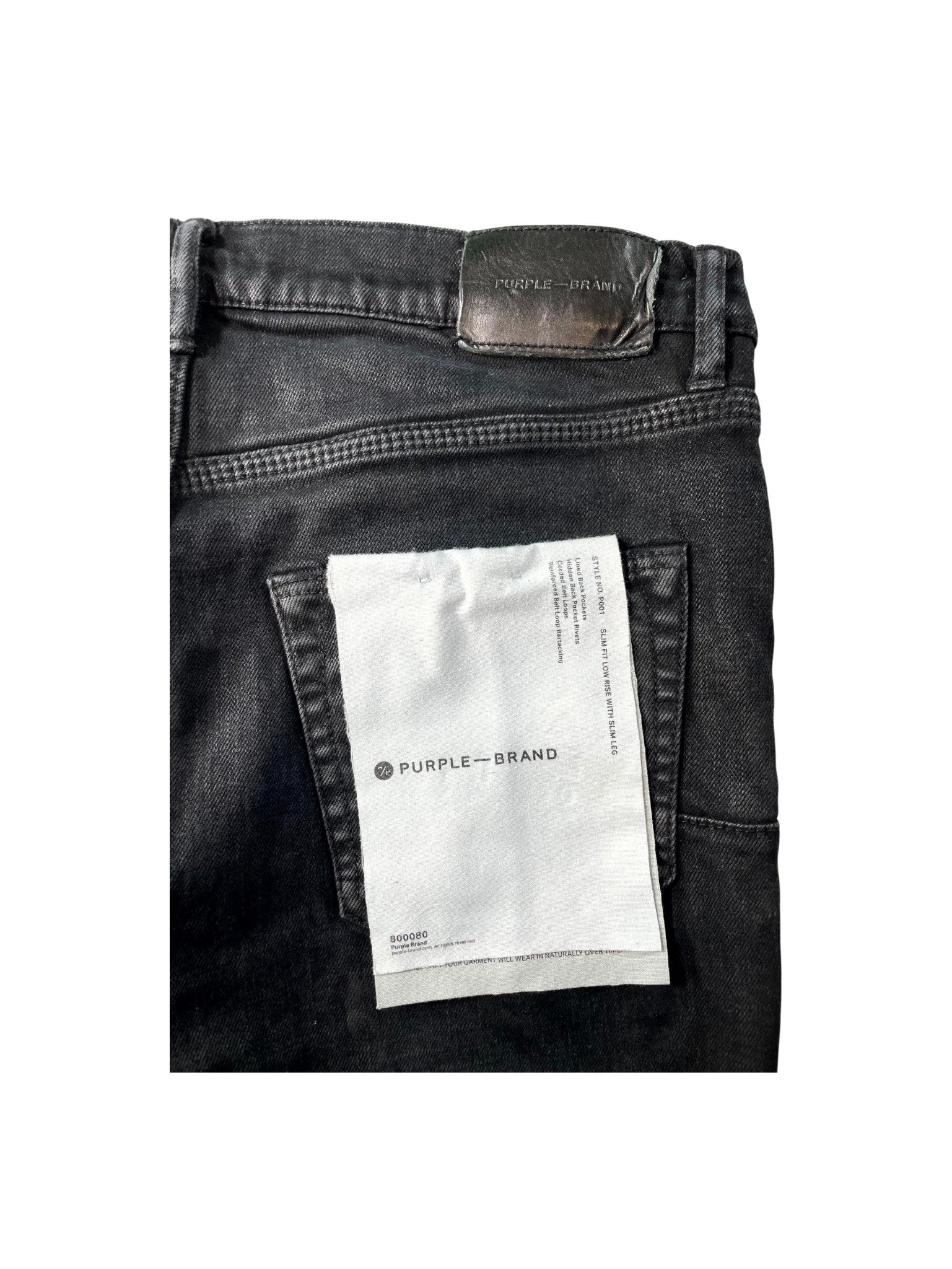 Purple Brand DIstressed Black Wash Jeans
