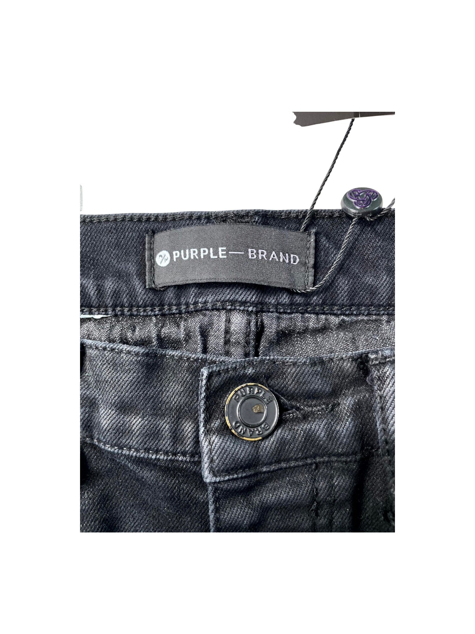 Purple Brand DIstressed Black Wash Jeans