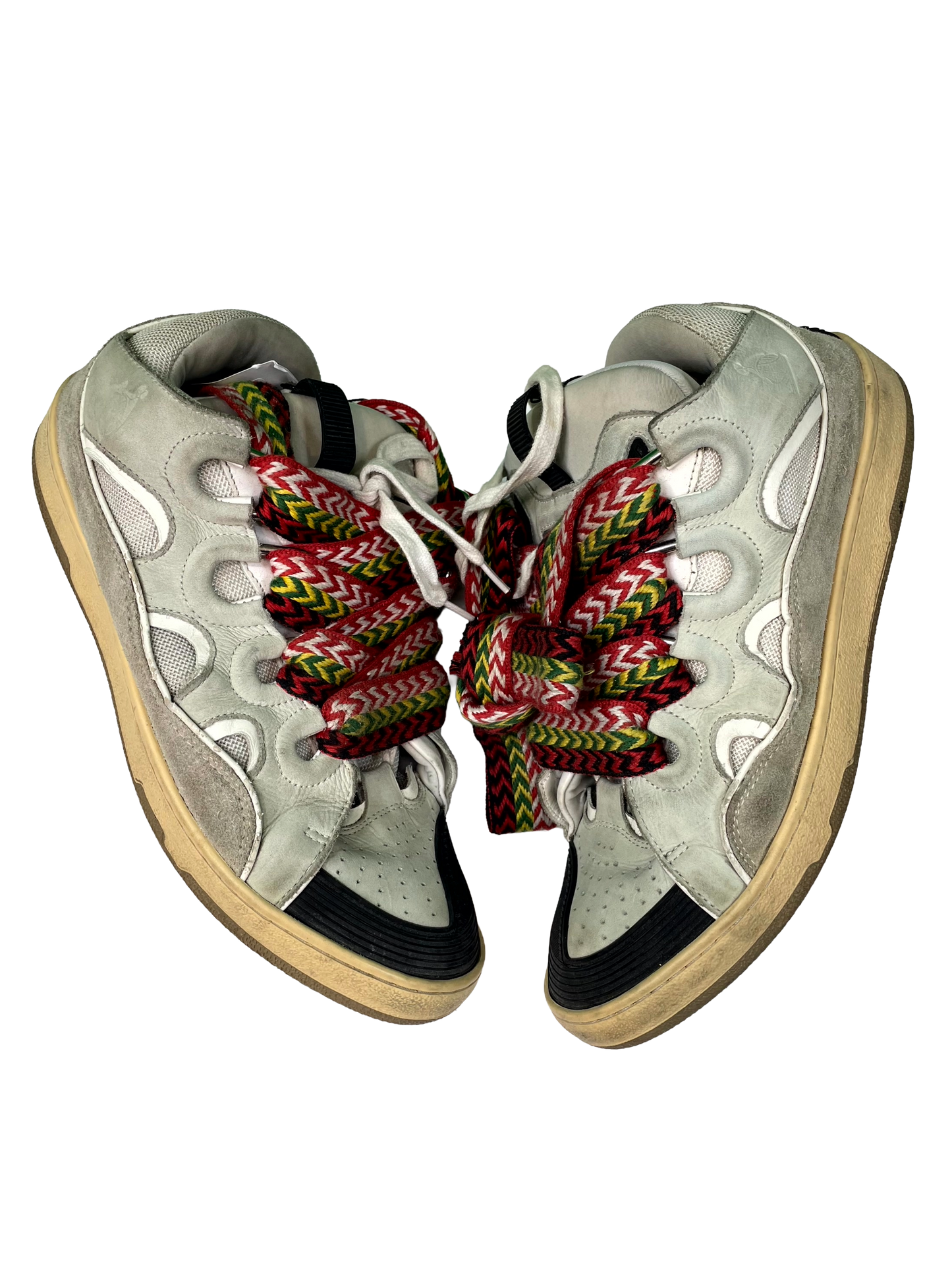 Lanvin Curb Rasta Cream Sneakers