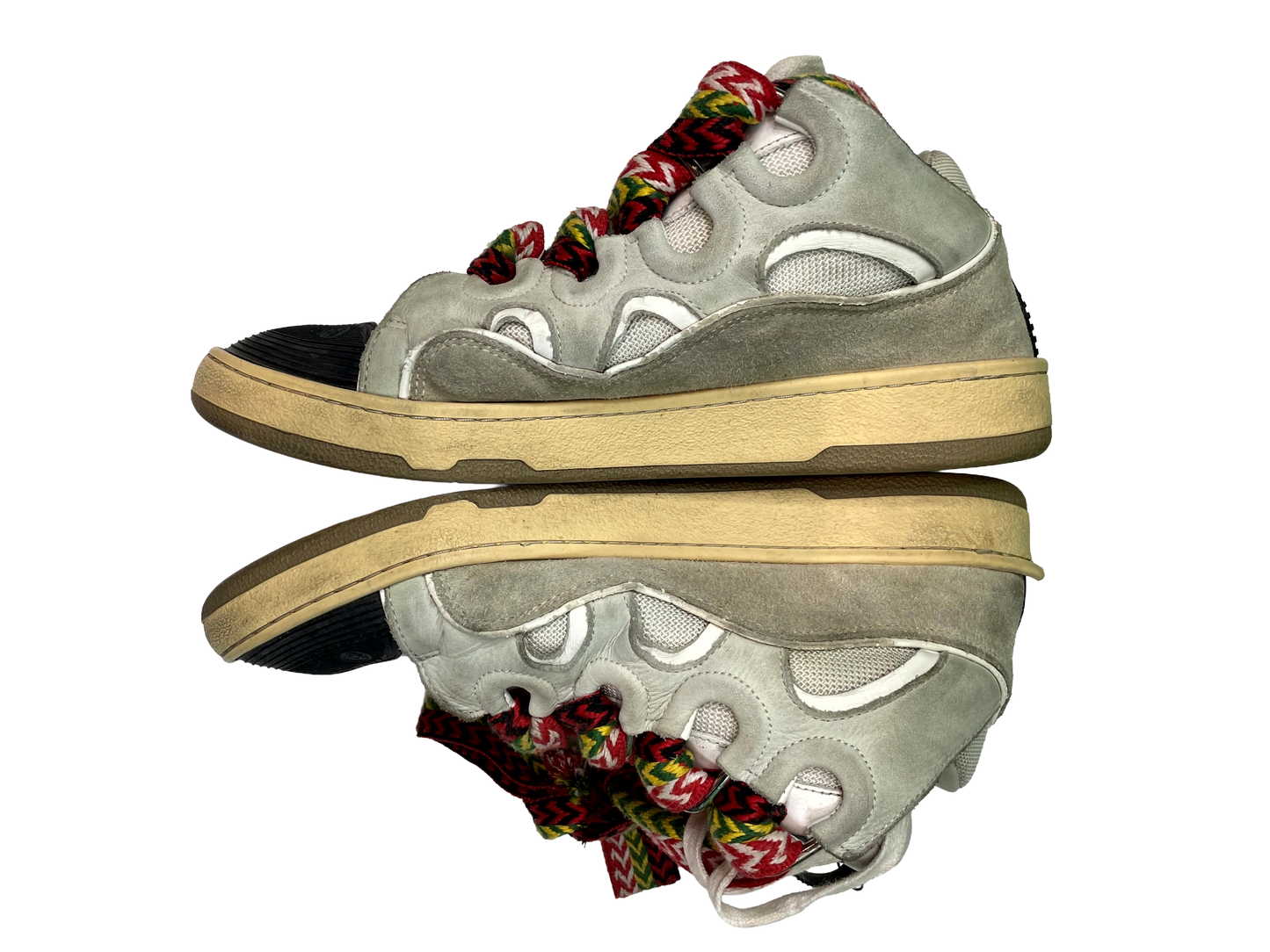 Lanvin Curb Rasta Cream Sneakers