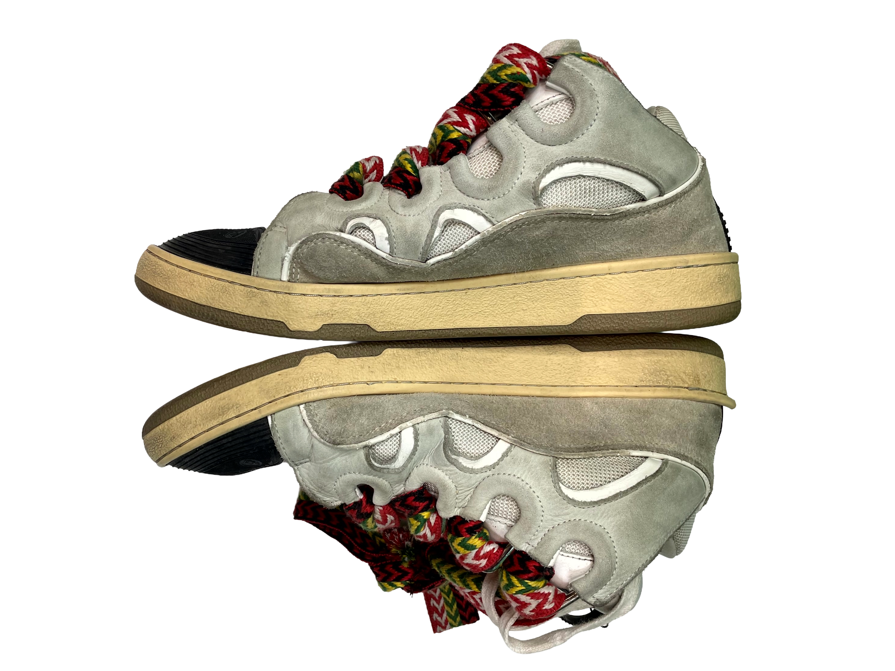 Lanvin Curb Rasta Cream Sneakers