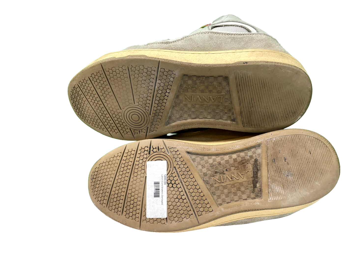 Lanvin Curb Rasta Cream Sneakers