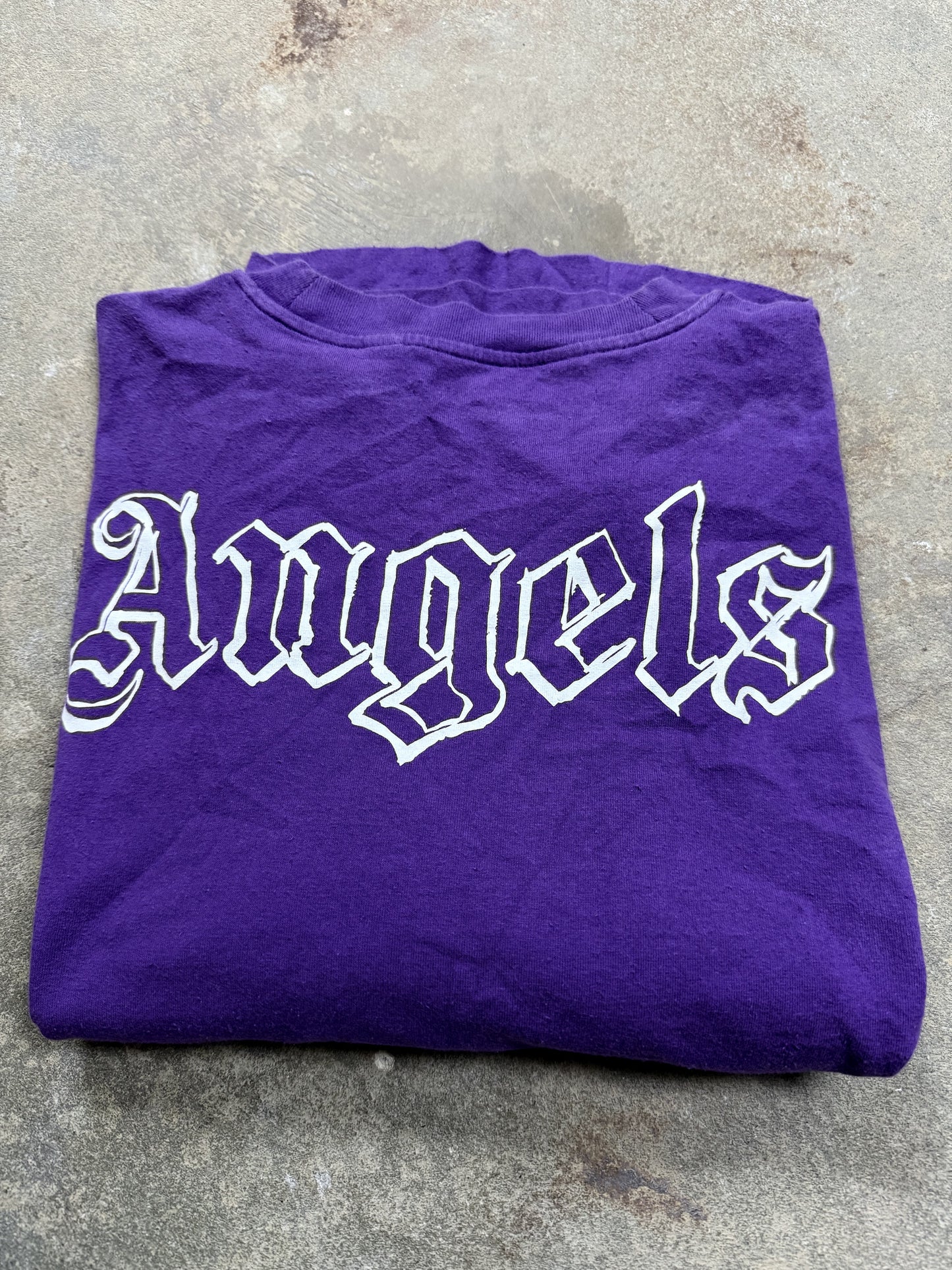 Palm Angels Tee Purple White Used XS