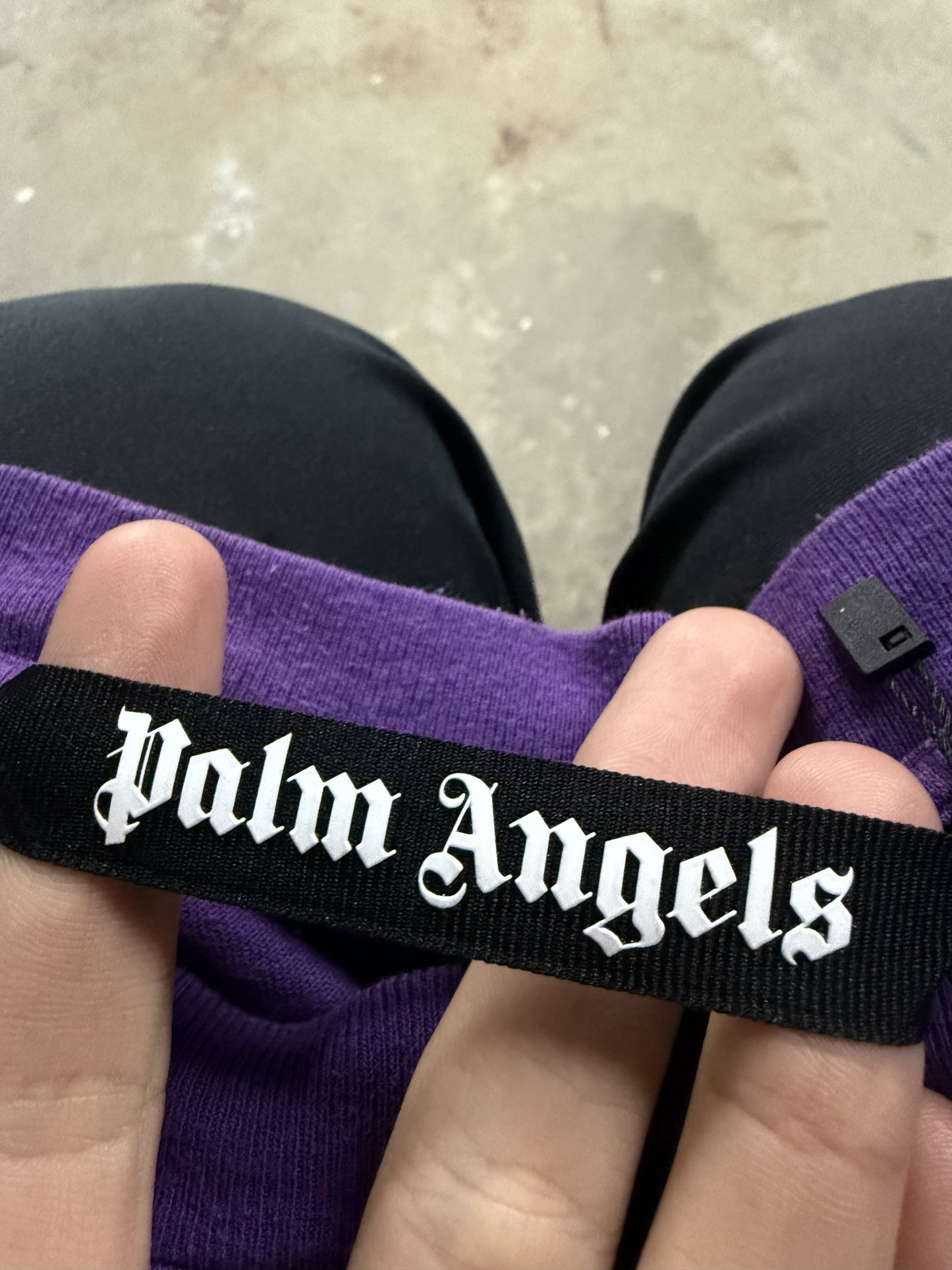 Palm Angels Tee Purple White Used XS