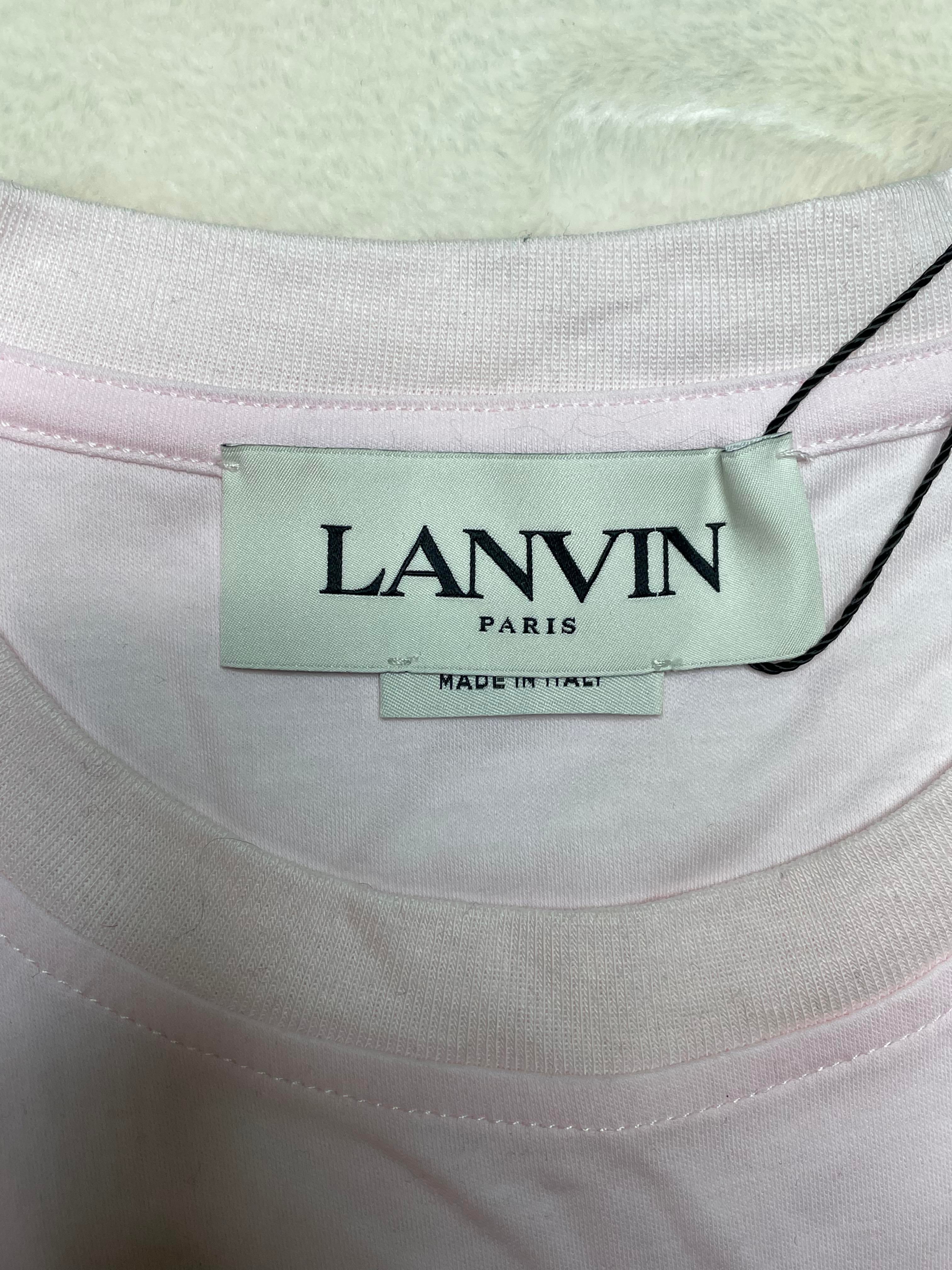 Lanvin 'Floral' Pink & Blue Printed Tee