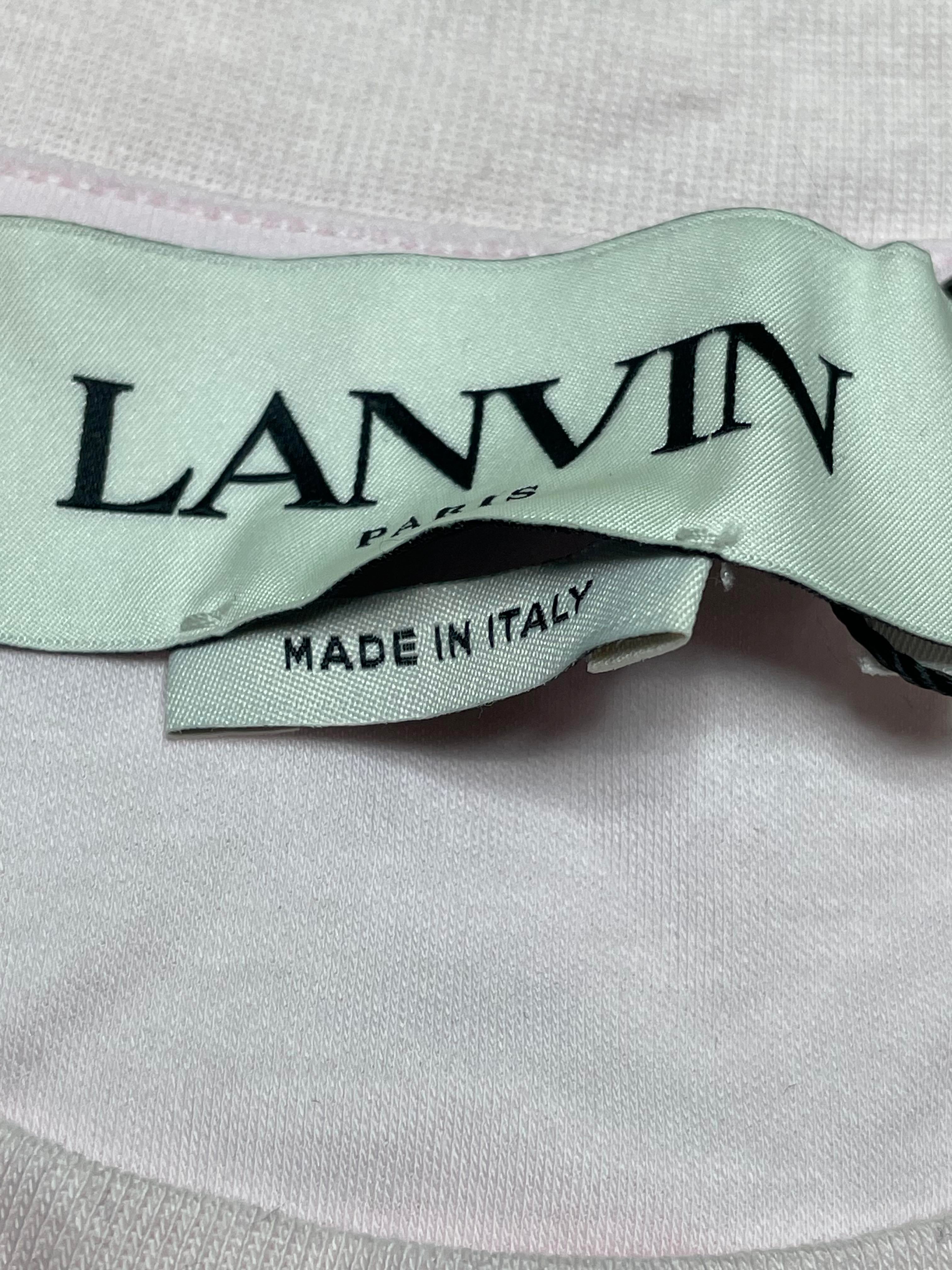 Lanvin 'Floral' Pink & Blue Printed Tee