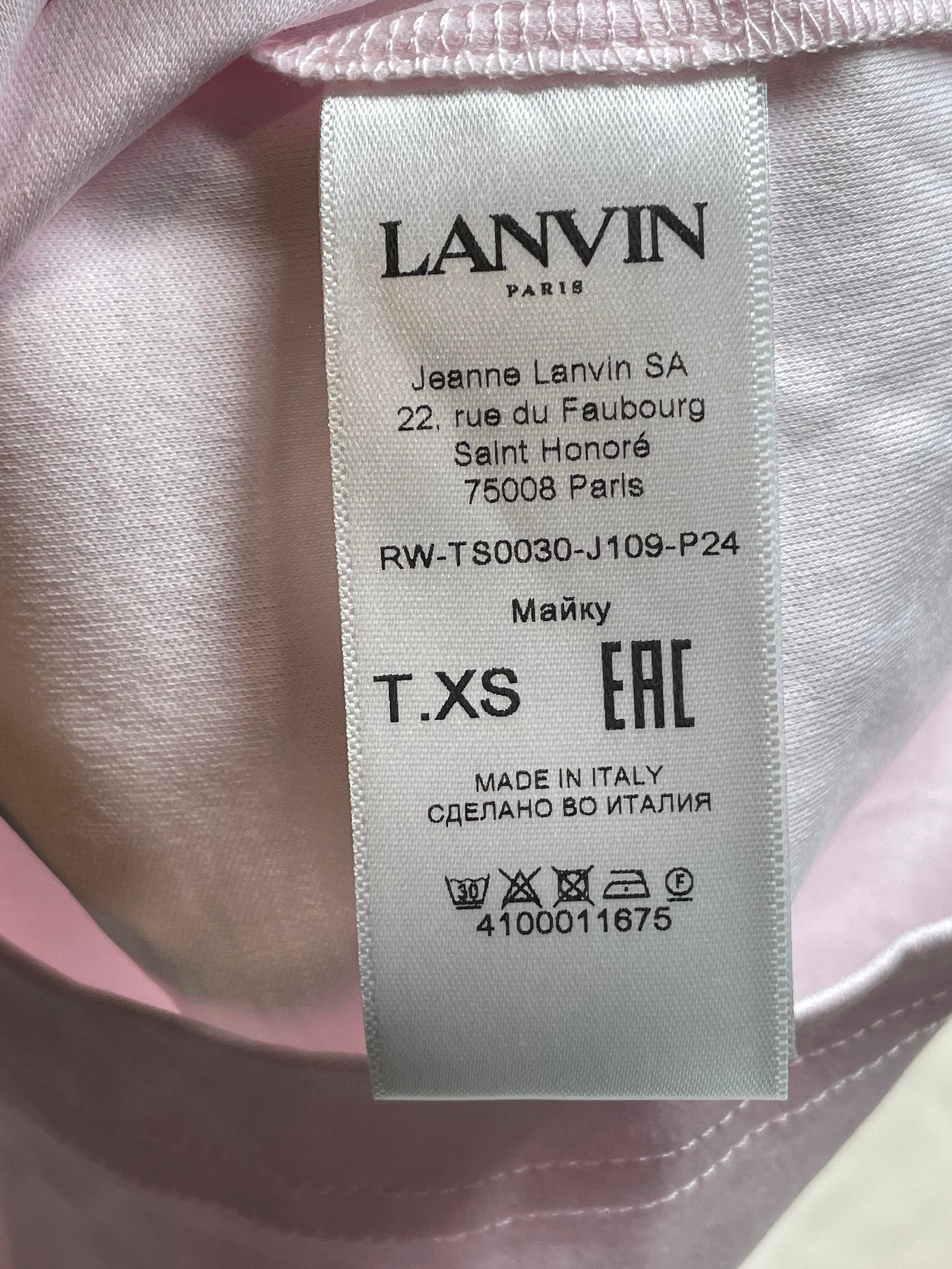 Lanvin 'Floral' Pink & Blue Printed Tee