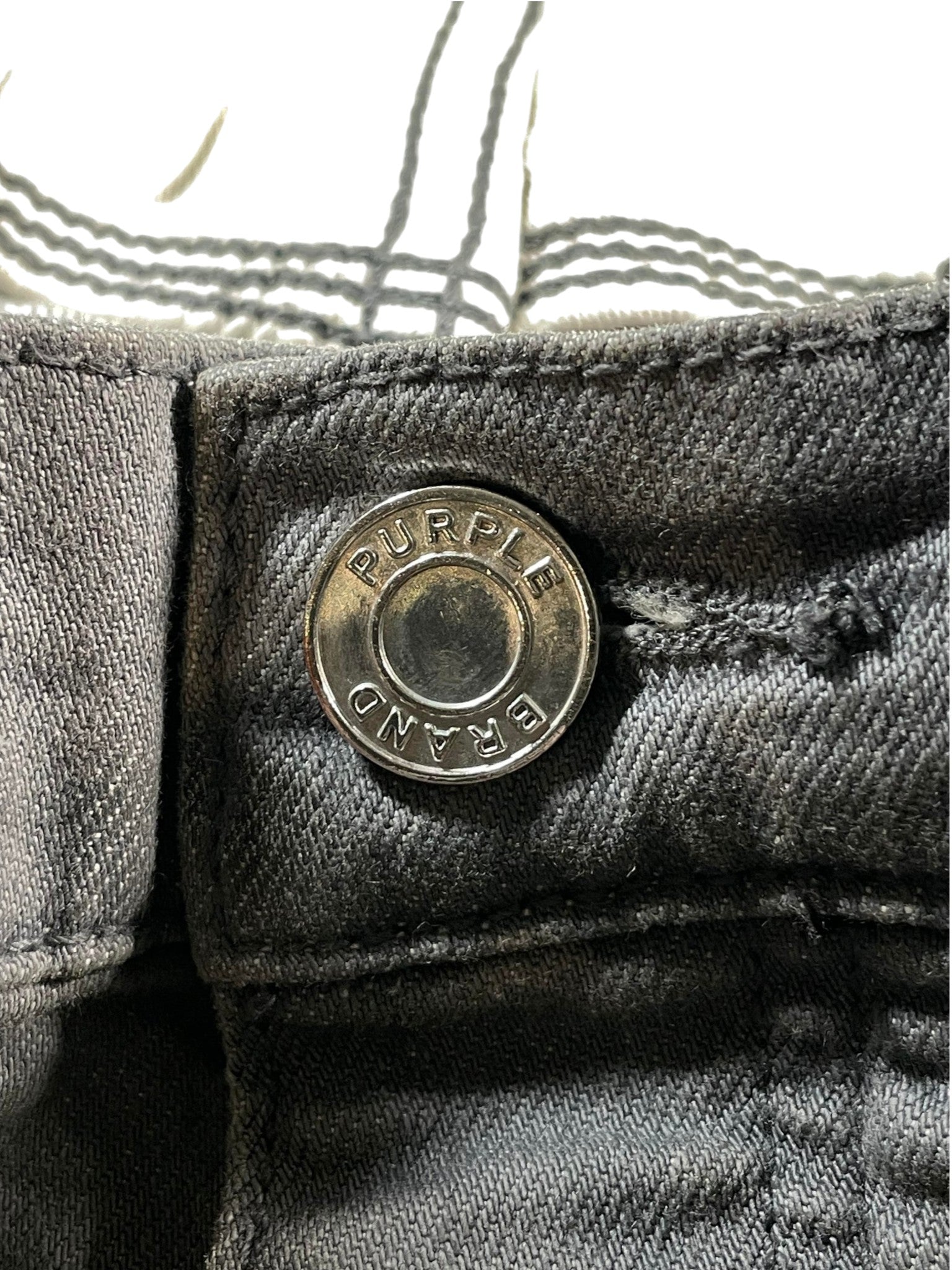 Purple Brand Paint Splatter Grey Jeans