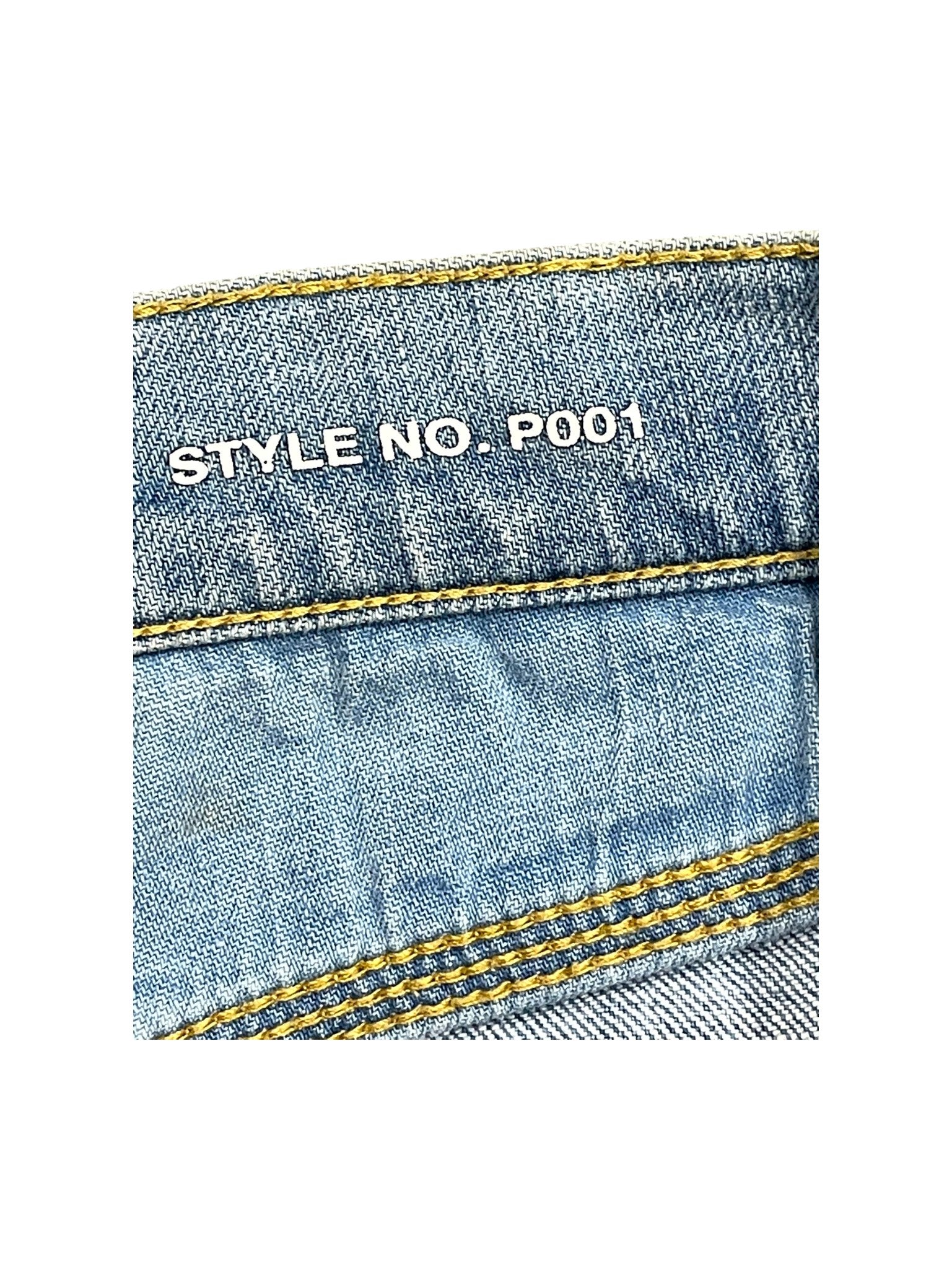 Purple Brand Patchwork Light Wash Jeans