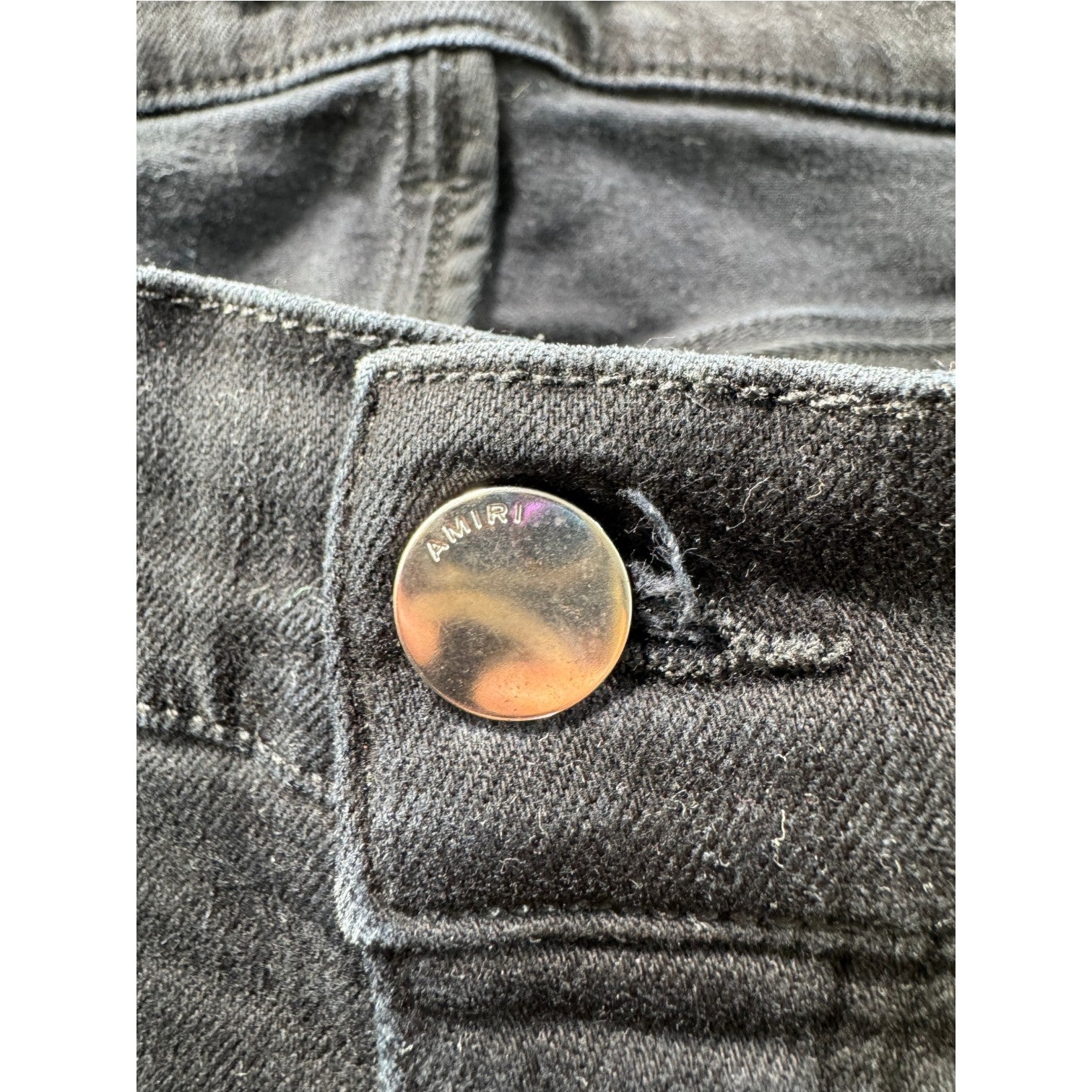 Amiri Art Patchwork Black Wash Jeans