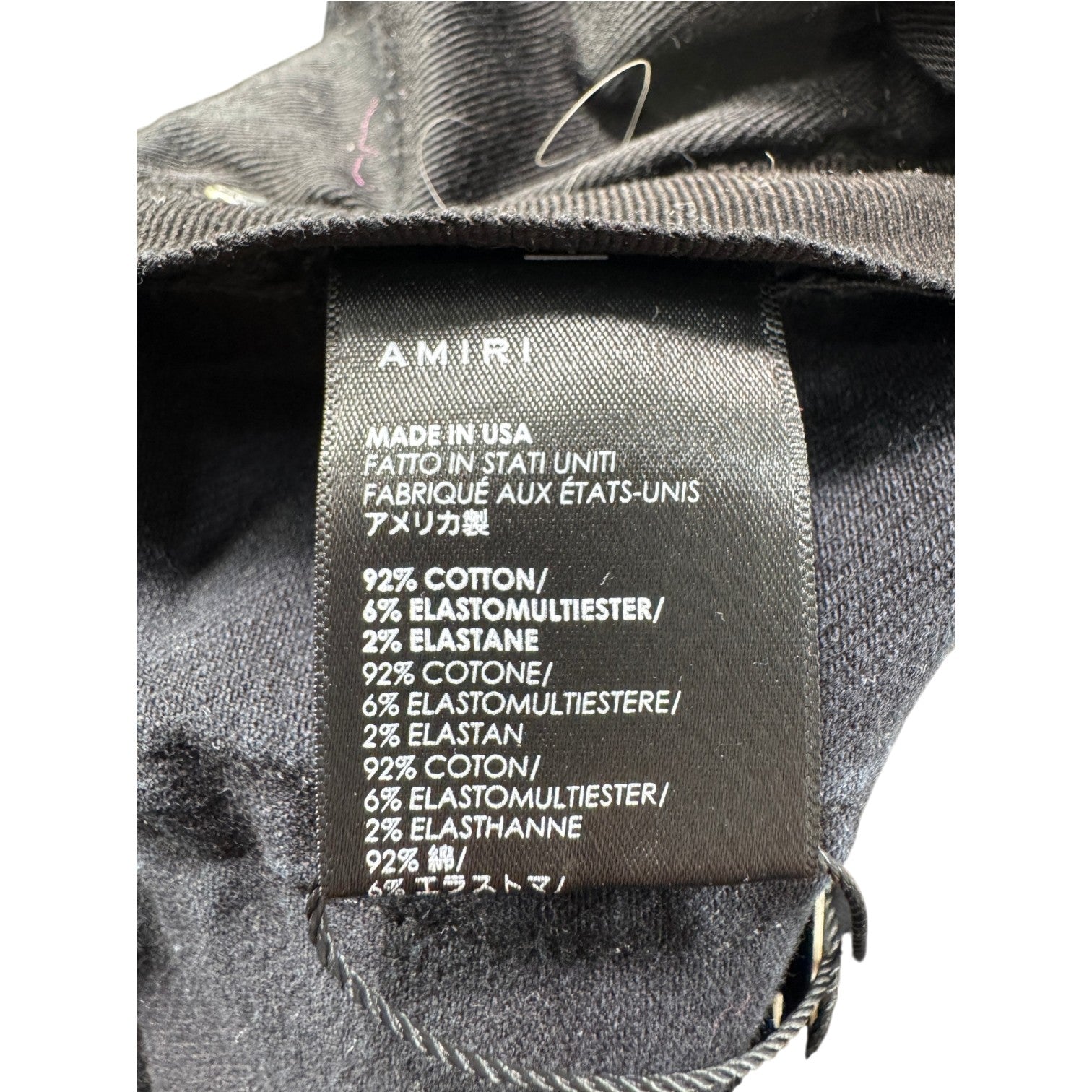 Amiri Art Patchwork Black Wash Jeans