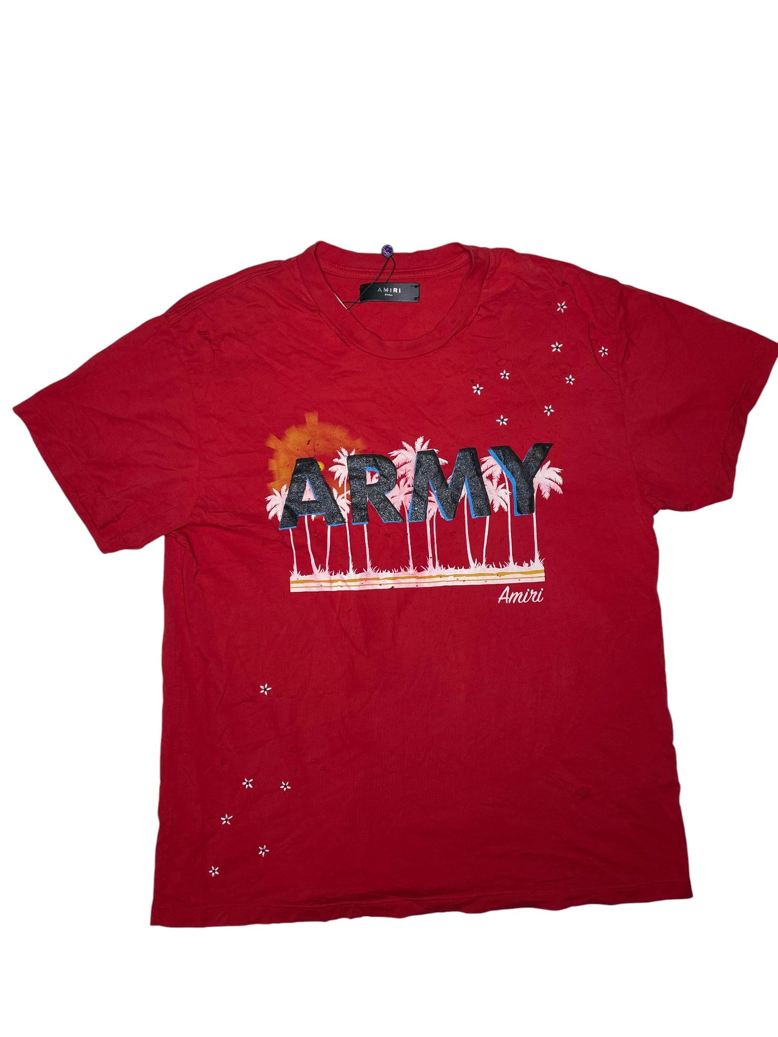 Amiri 'Distressed Palm Tree' Tee