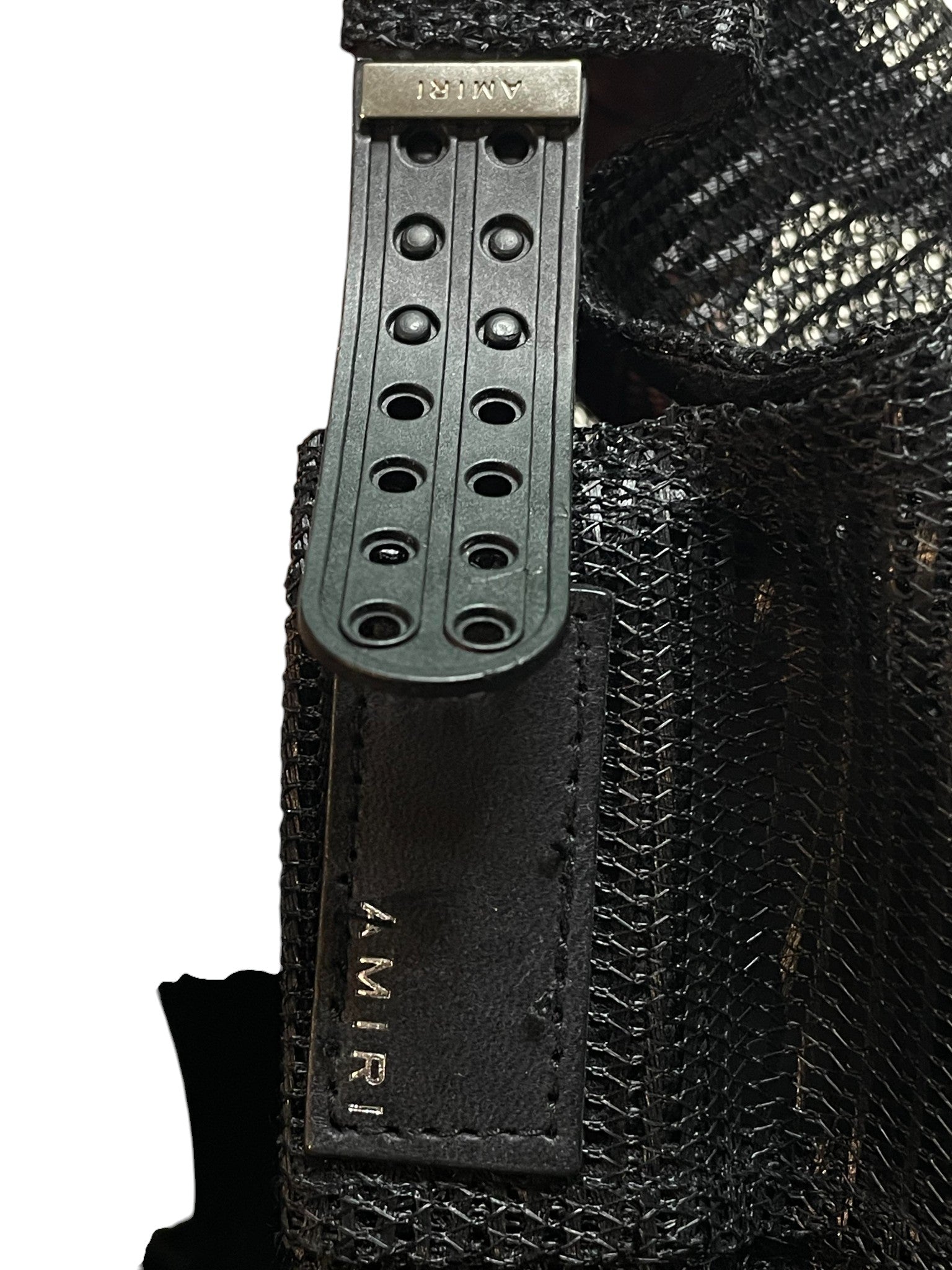 Amiri 'Core Logo' Black & Yellow Trucker Cap