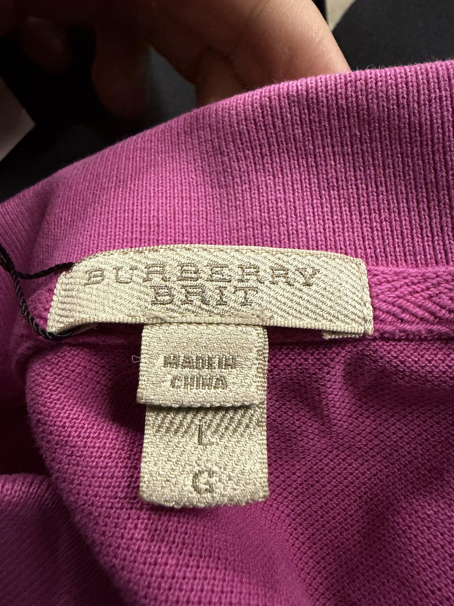 Burberry Polo Magenta Pink Used Large