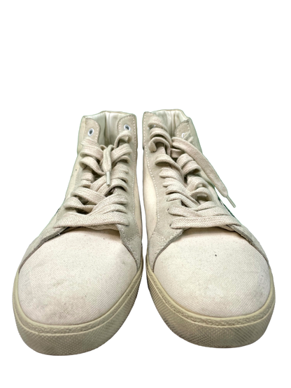 YSL Tan Hi White Sneakers