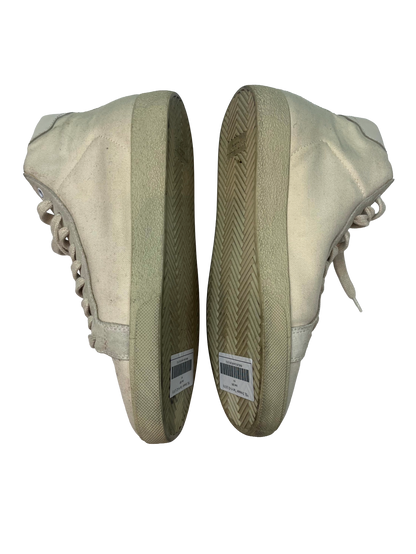 YSL Tan Hi White Sneakers
