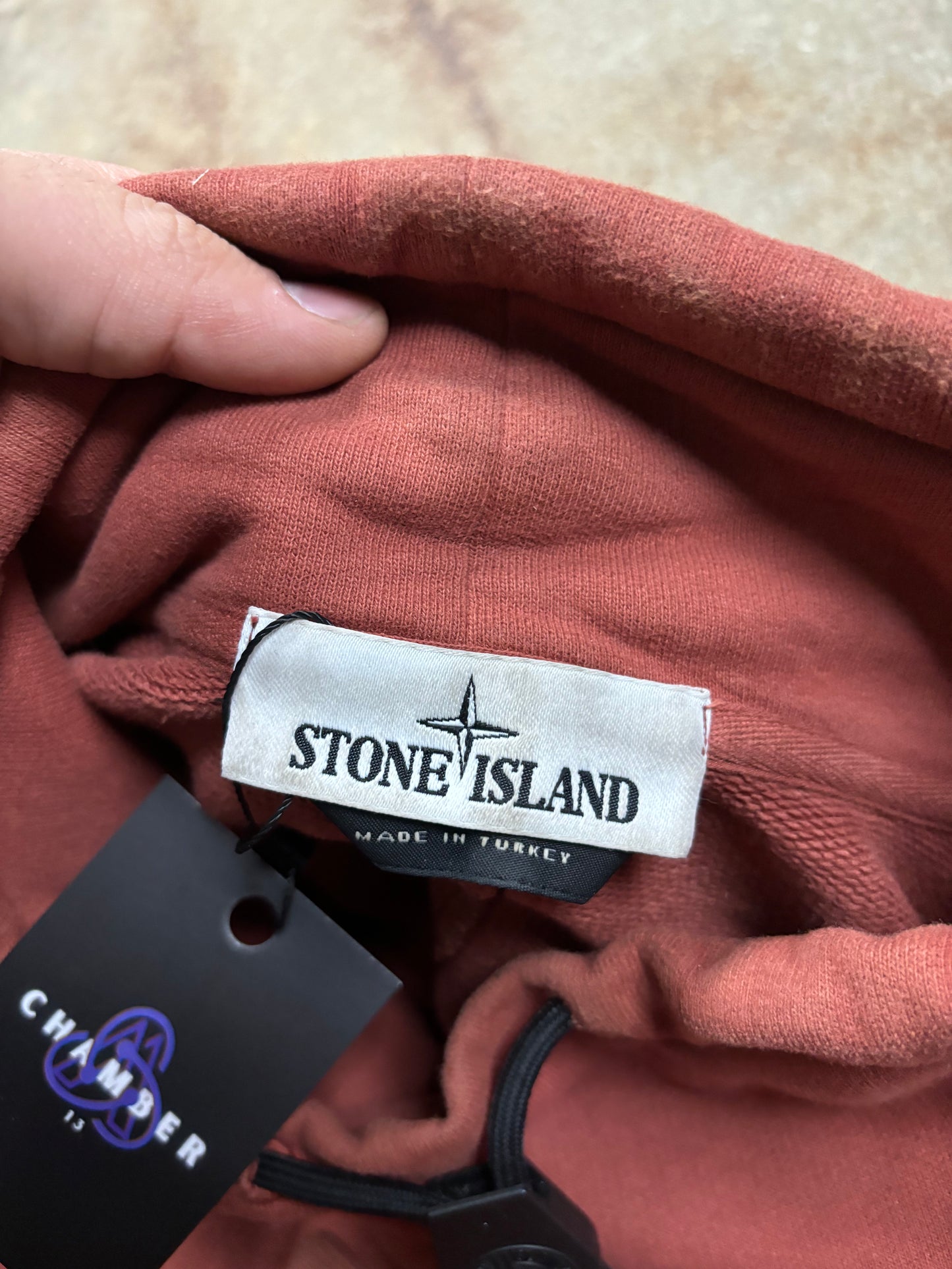 Stone Island Maroon Crewneck Used Medium