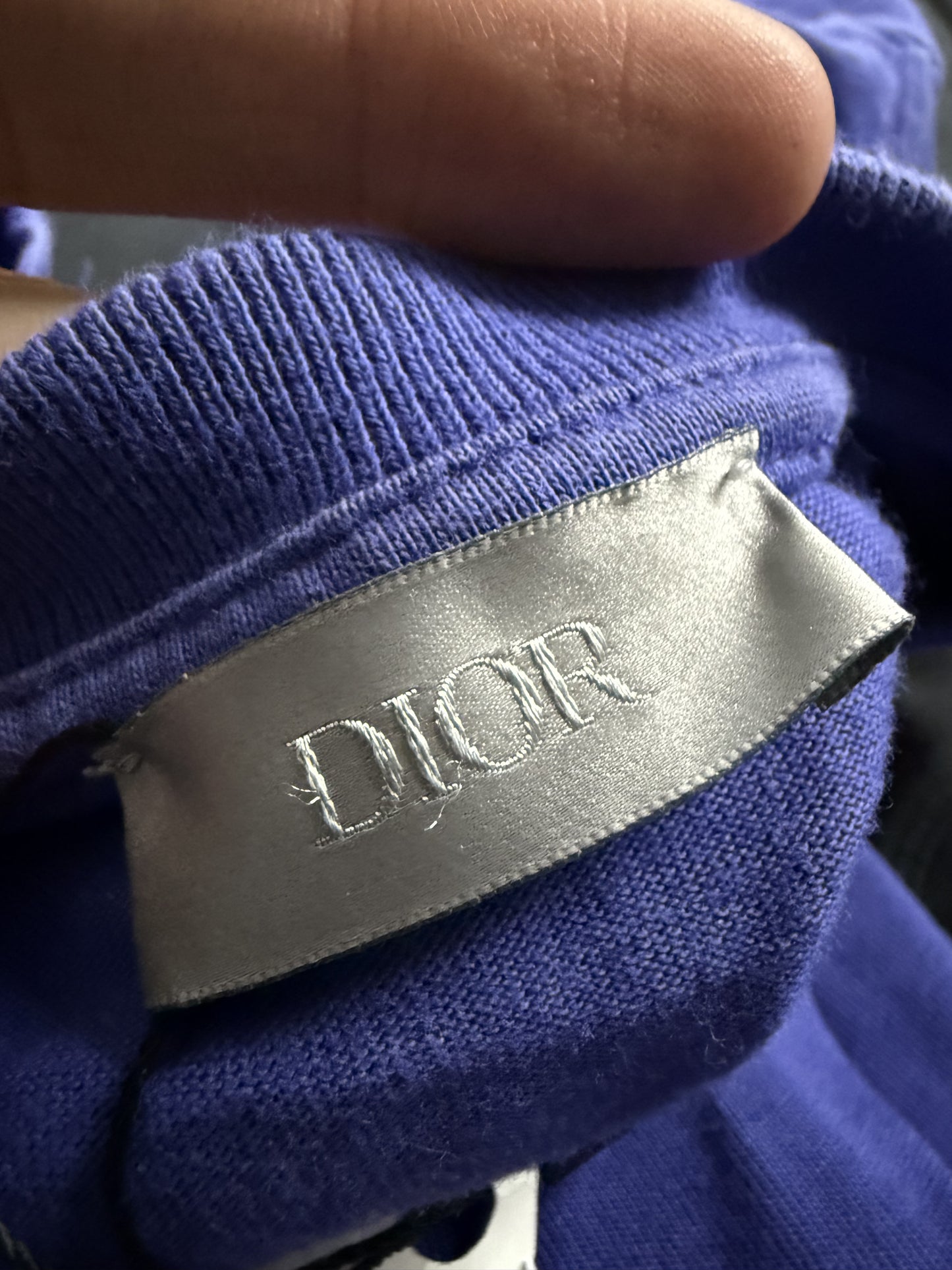 Dior CD Purple Tee Used Small