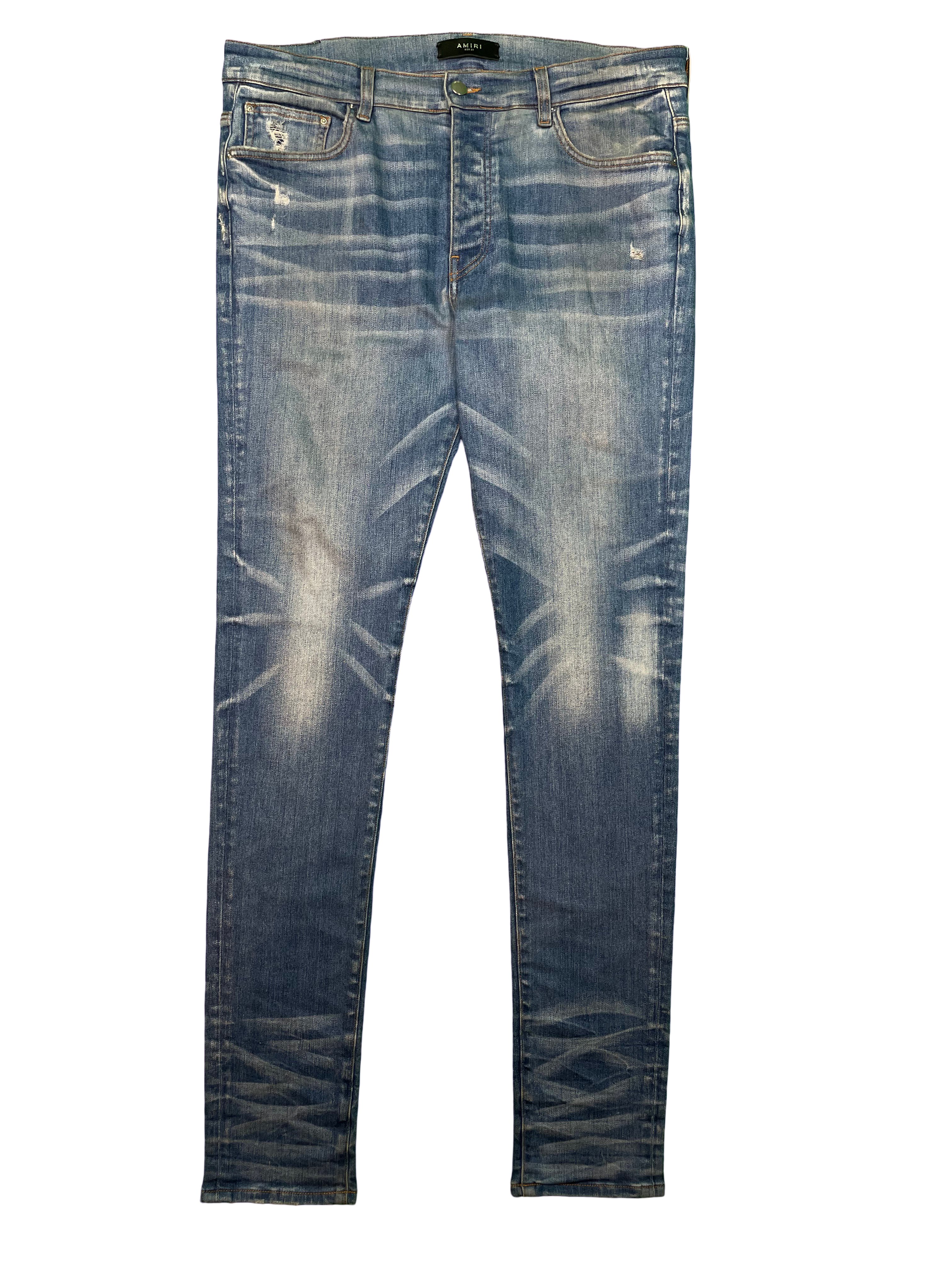 Amiri Thrasher Light Wash Plain Blue Jeans
